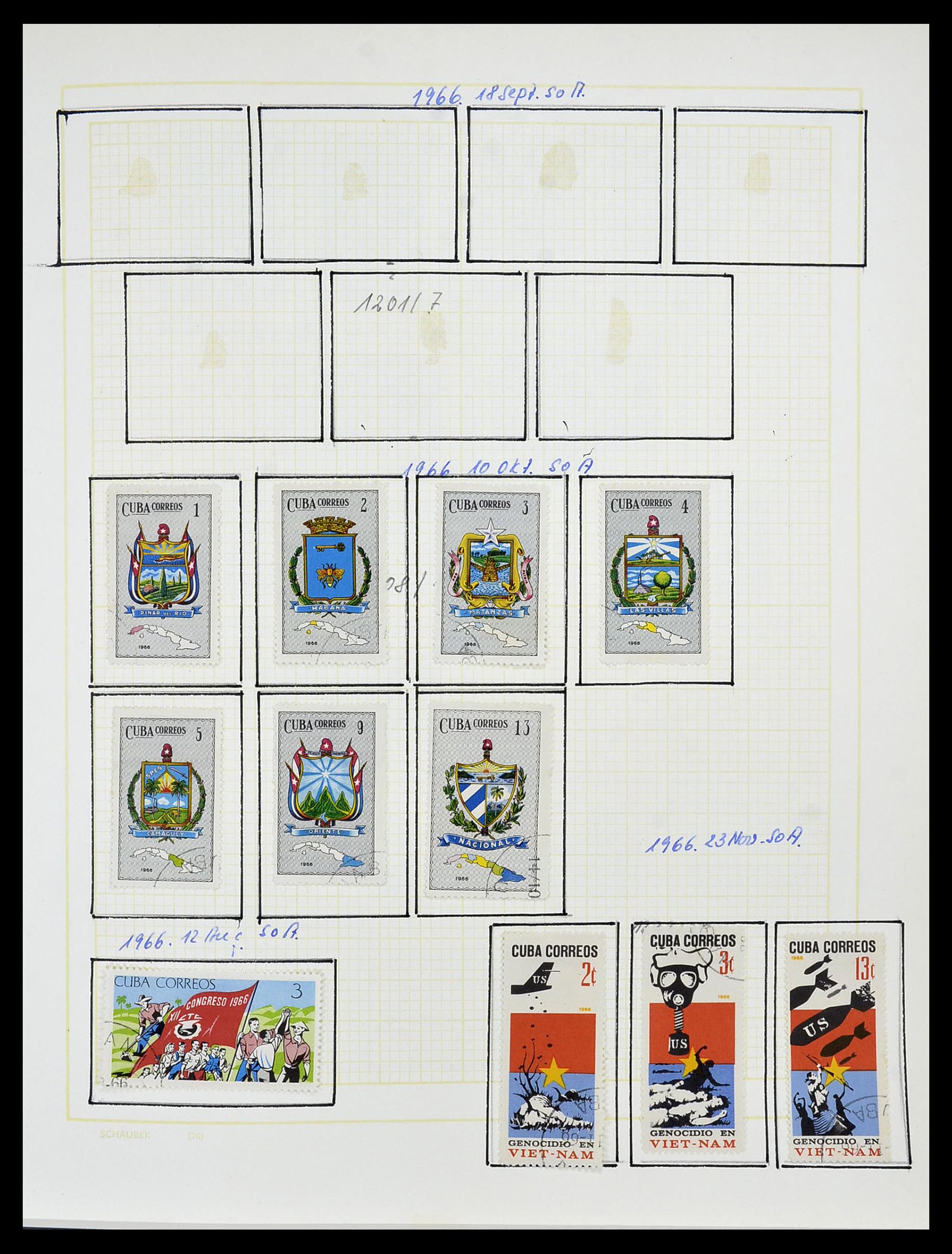 34316 056 - Postzegelverzameling 34316 Cuba 1899-2007.