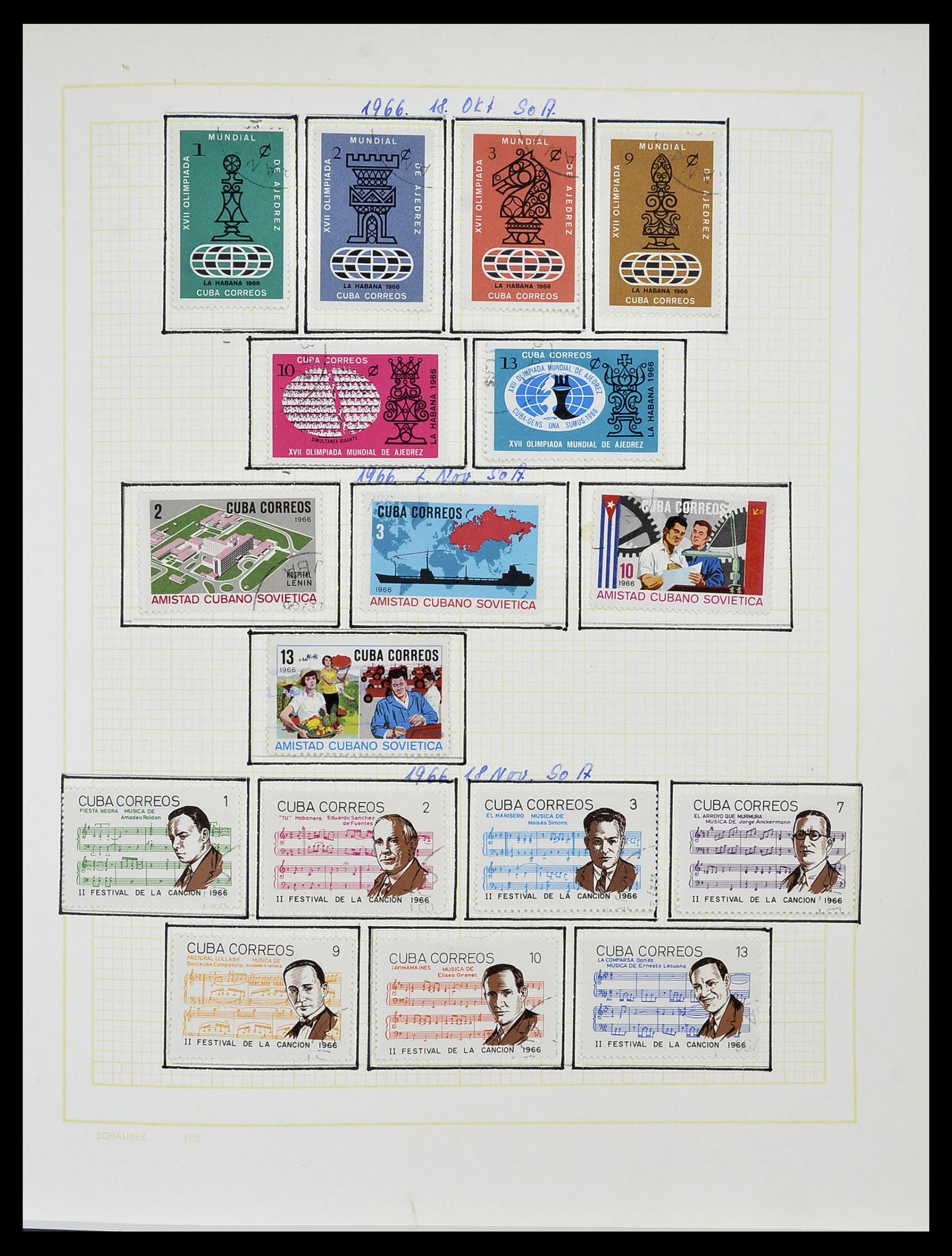 34316 057 - Postzegelverzameling 34316 Cuba 1899-2007.