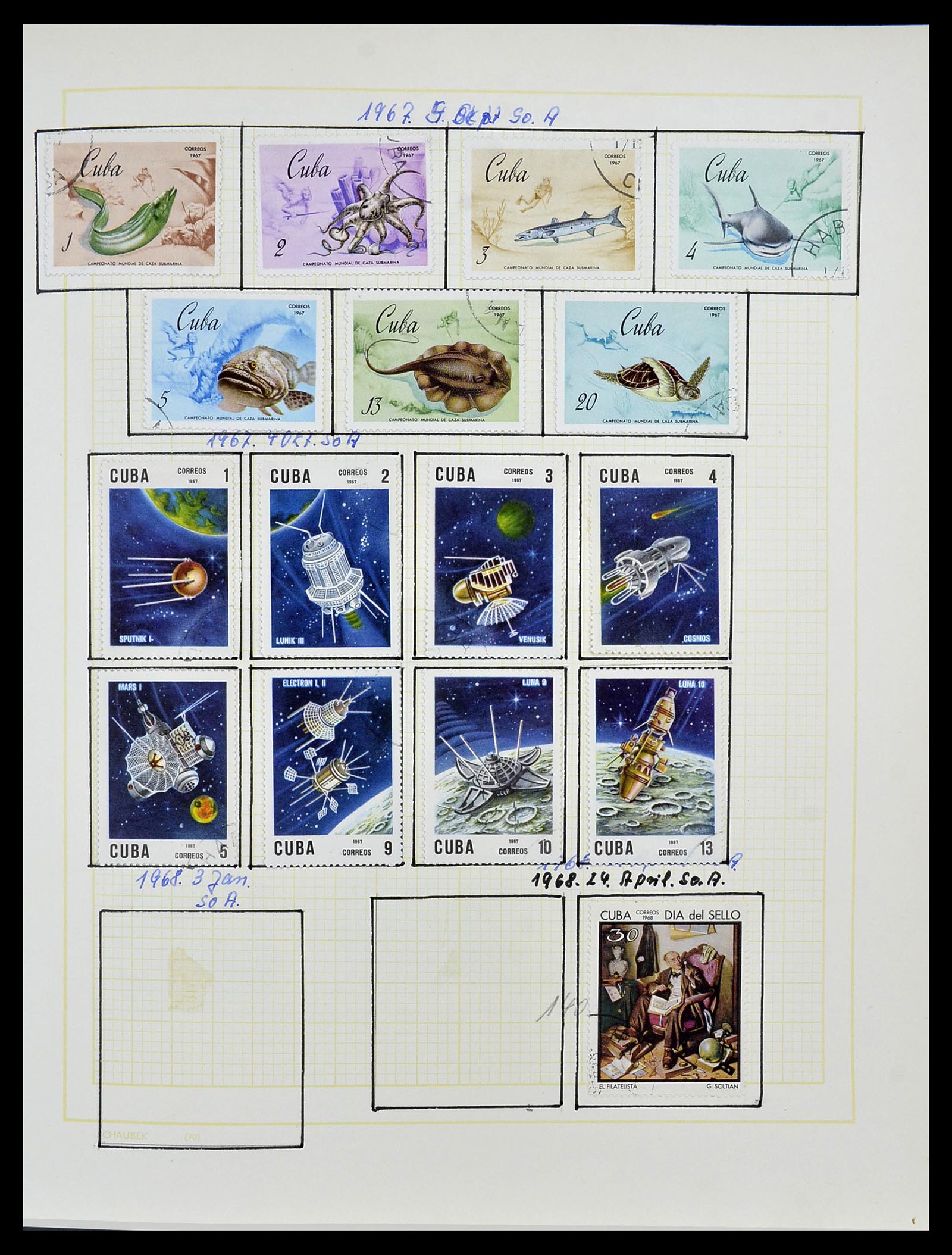 34316 063 - Postzegelverzameling 34316 Cuba 1899-2007.