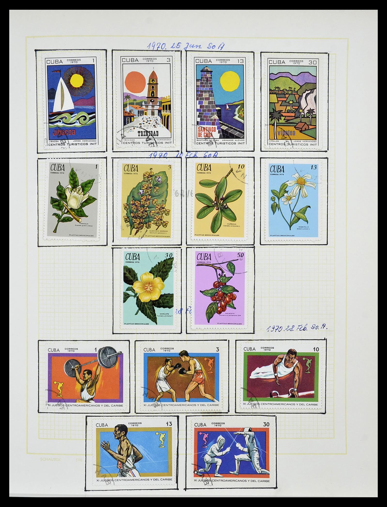 34316 076 - Postzegelverzameling 34316 Cuba 1899-2007.