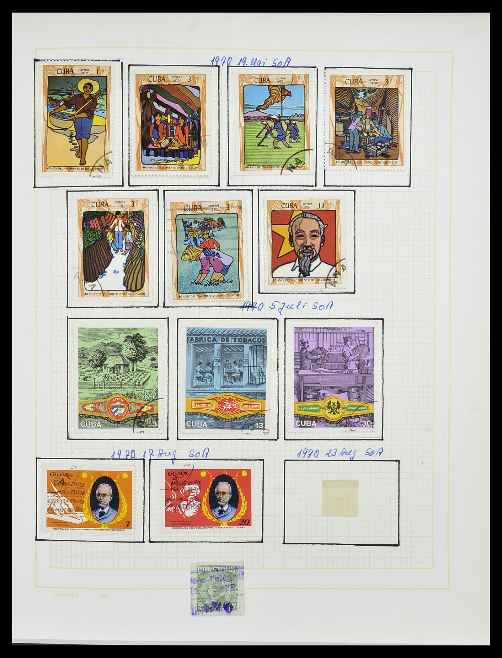 34316 079 - Postzegelverzameling 34316 Cuba 1899-2007.