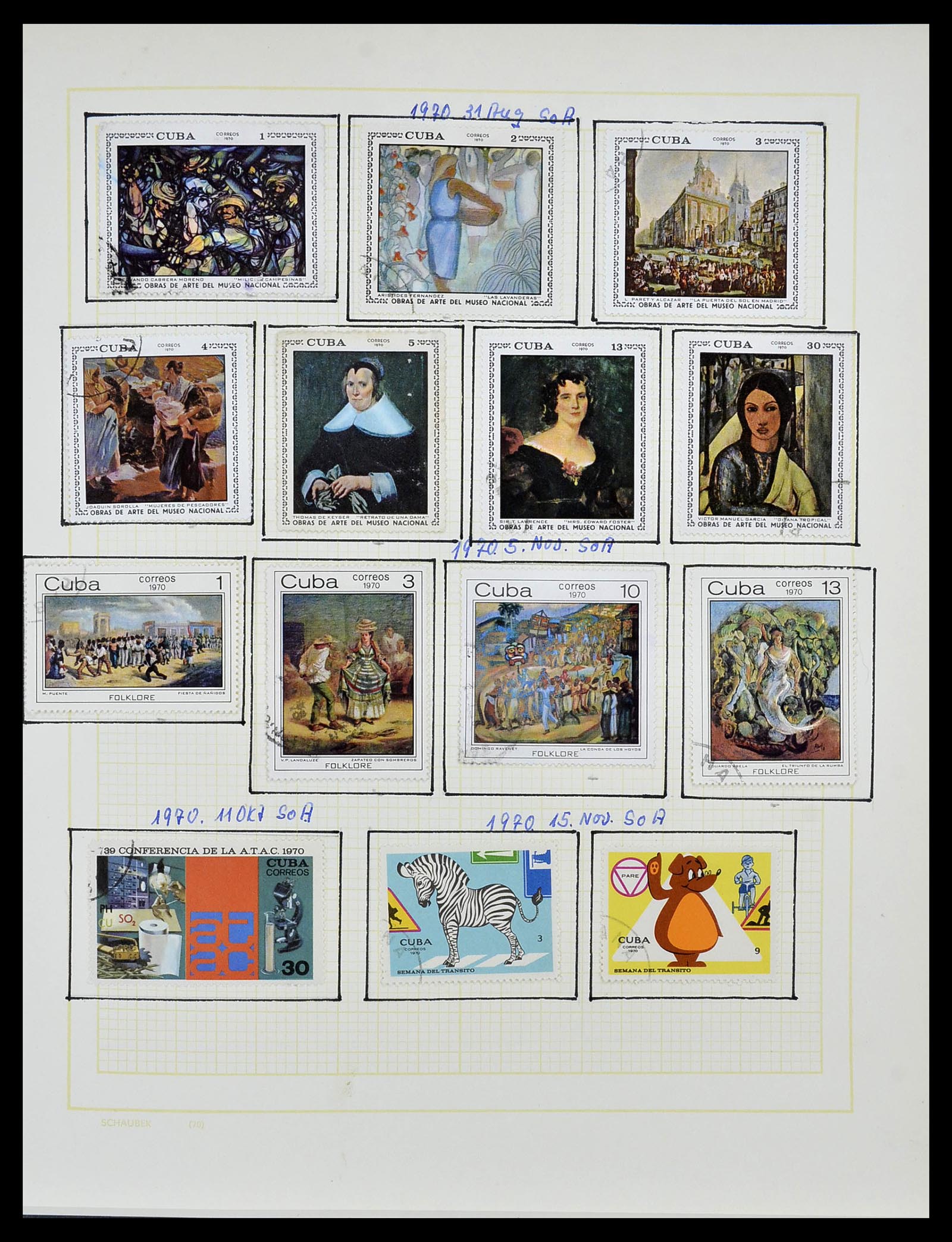 34316 081 - Postzegelverzameling 34316 Cuba 1899-2007.