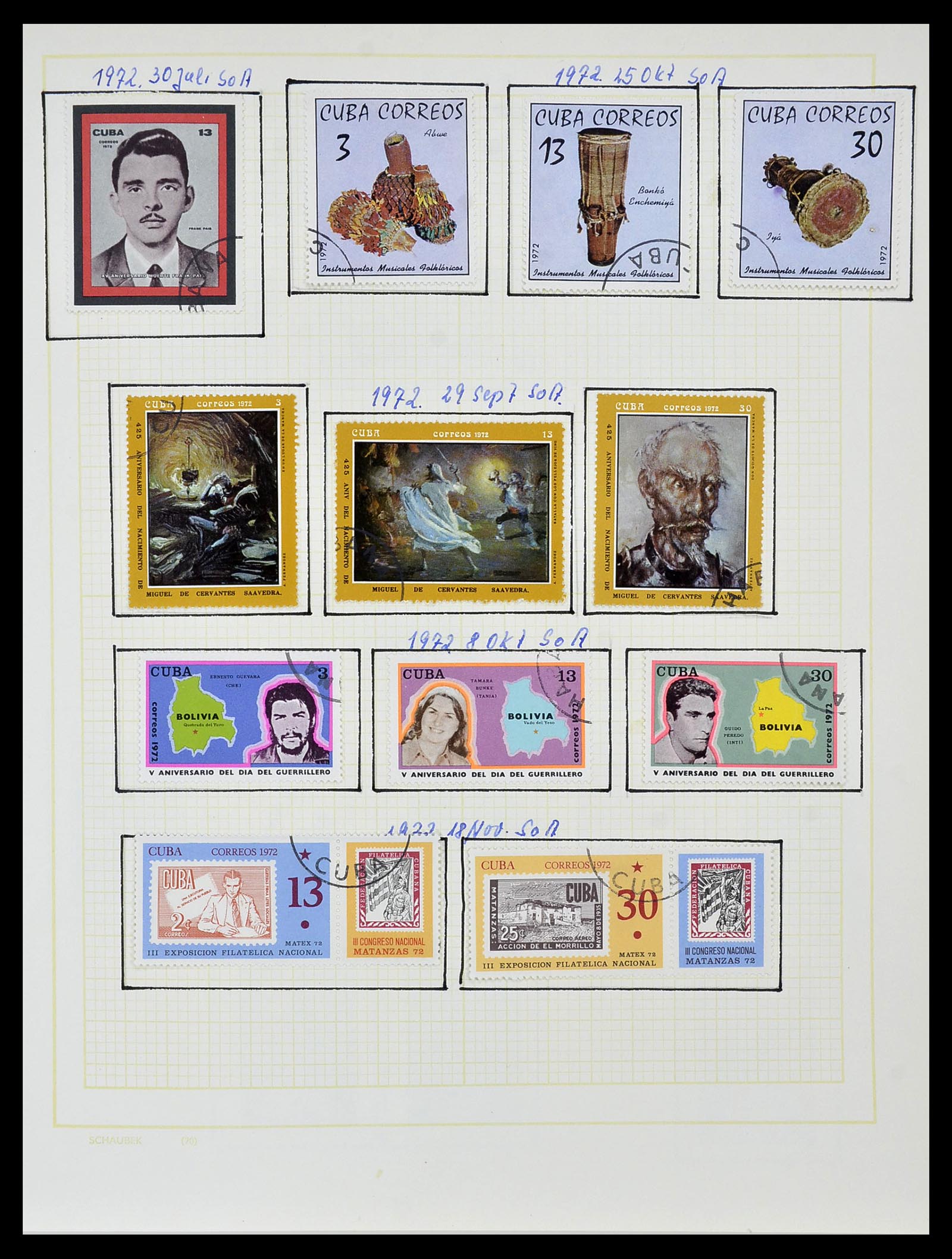 34316 092 - Postzegelverzameling 34316 Cuba 1899-2007.