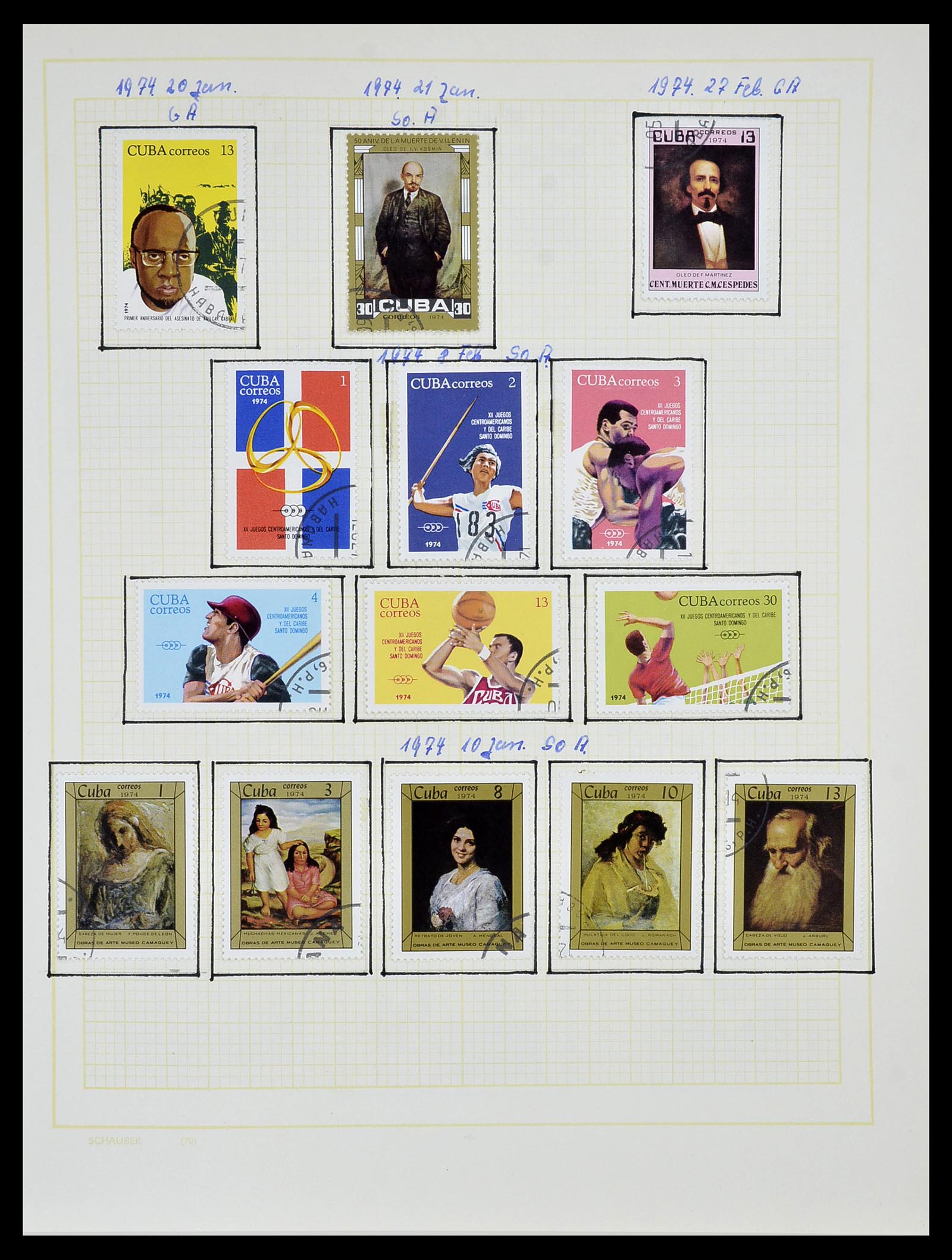 34316 100 - Postzegelverzameling 34316 Cuba 1899-2007.