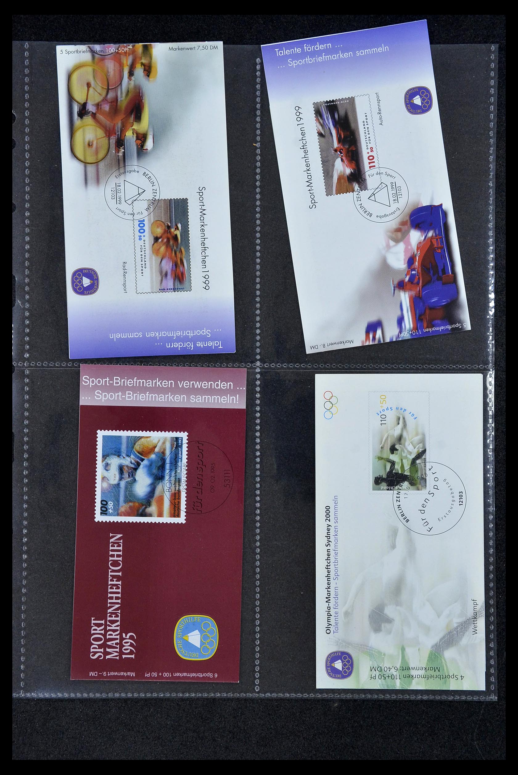 34317 003 - Postzegelverzameling 34317 Duitsland privé postzegelboekjes 1983-2000