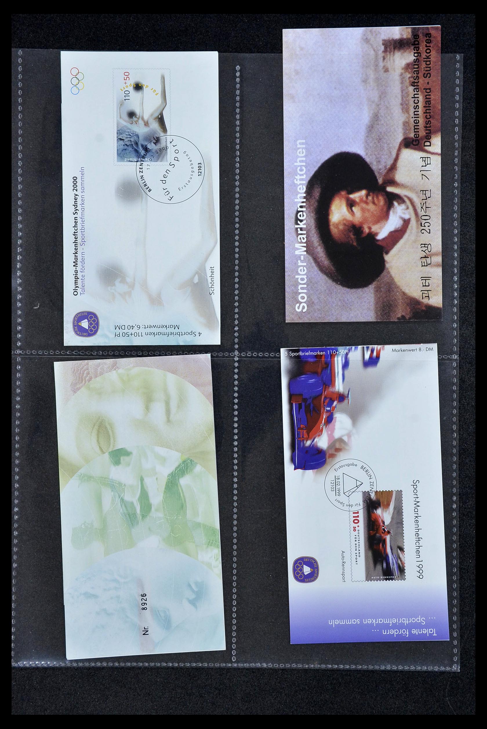34317 006 - Postzegelverzameling 34317 Duitsland privé postzegelboekjes 1983-2000