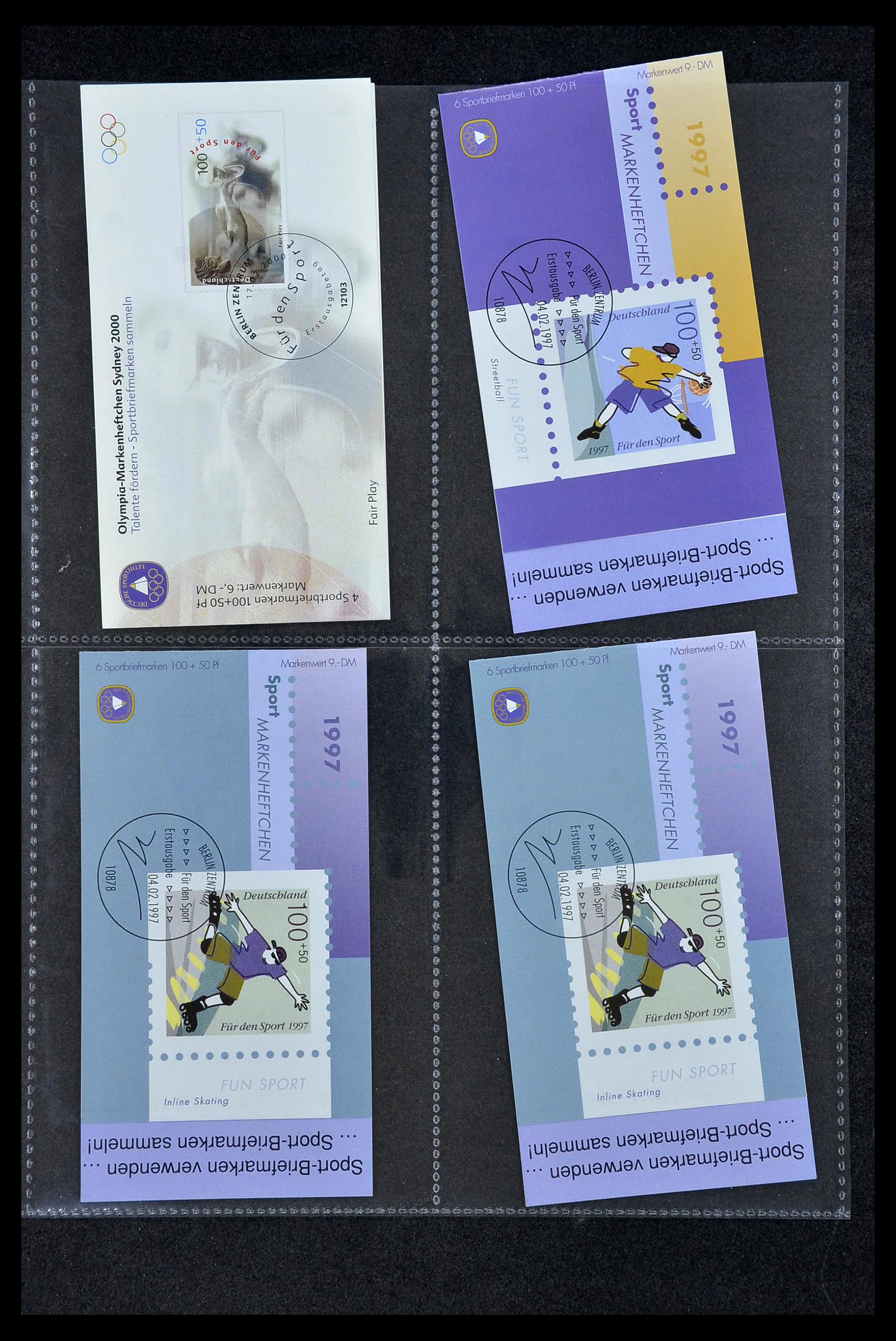 34317 007 - Postzegelverzameling 34317 Duitsland privé postzegelboekjes 1983-2000