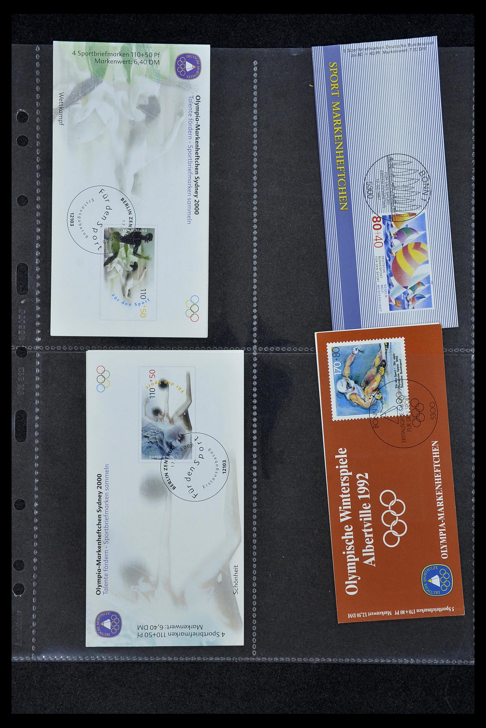 34317 008 - Postzegelverzameling 34317 Duitsland privé postzegelboekjes 1983-2000