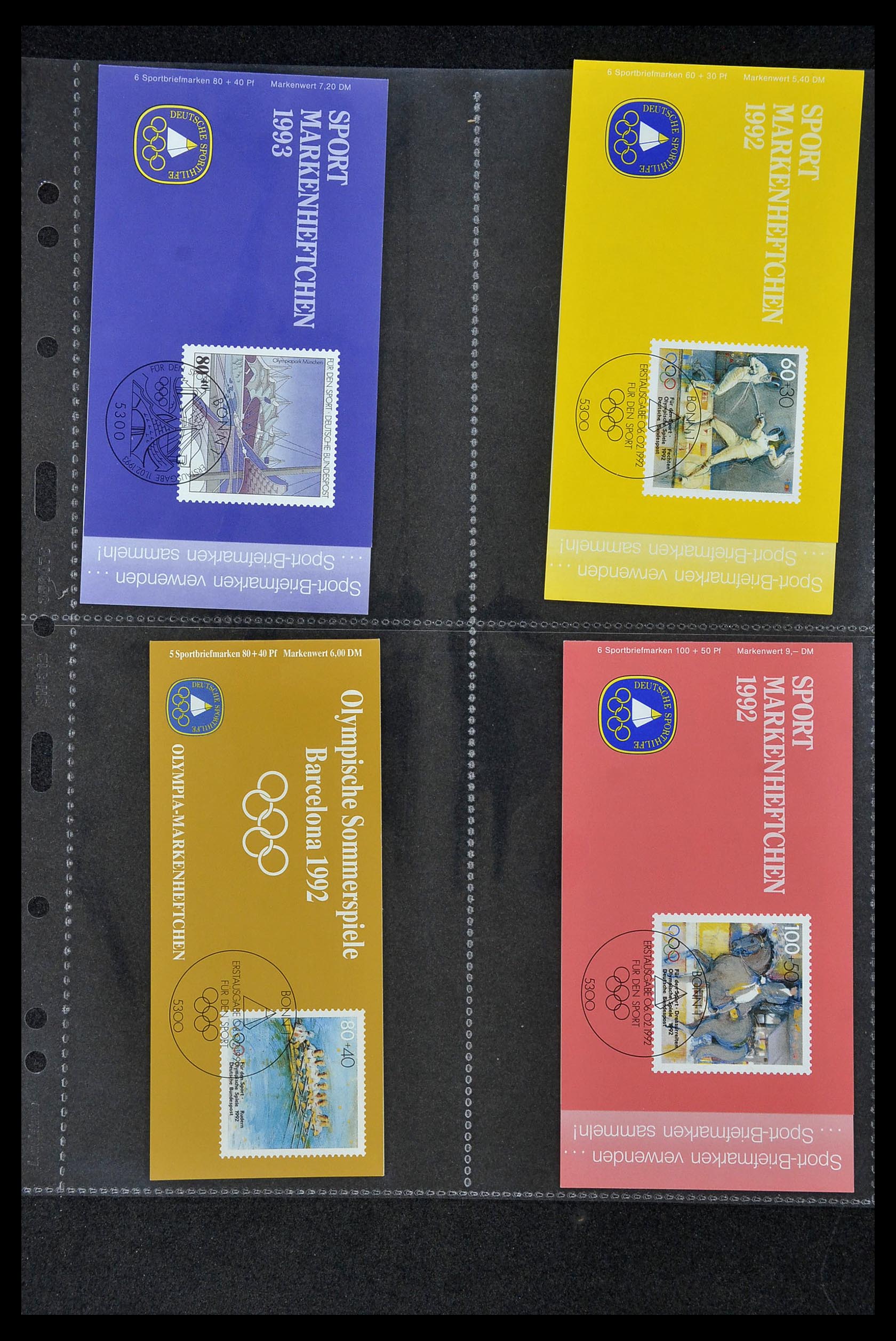 34317 012 - Postzegelverzameling 34317 Duitsland privé postzegelboekjes 1983-2000