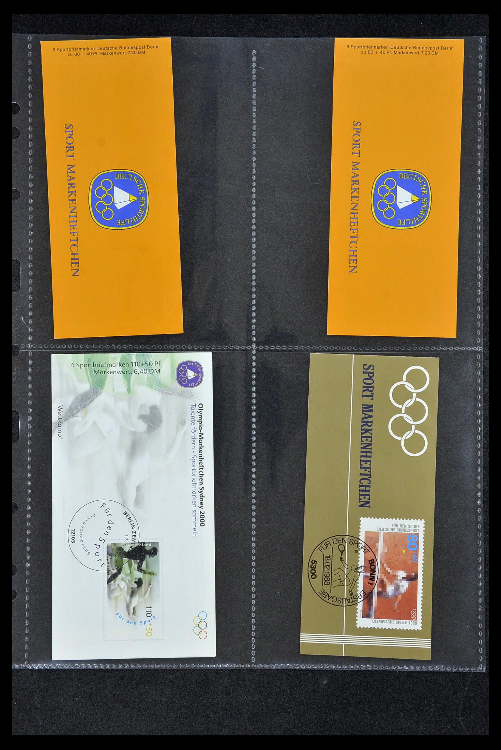 34317 014 - Postzegelverzameling 34317 Duitsland privé postzegelboekjes 1983-2000