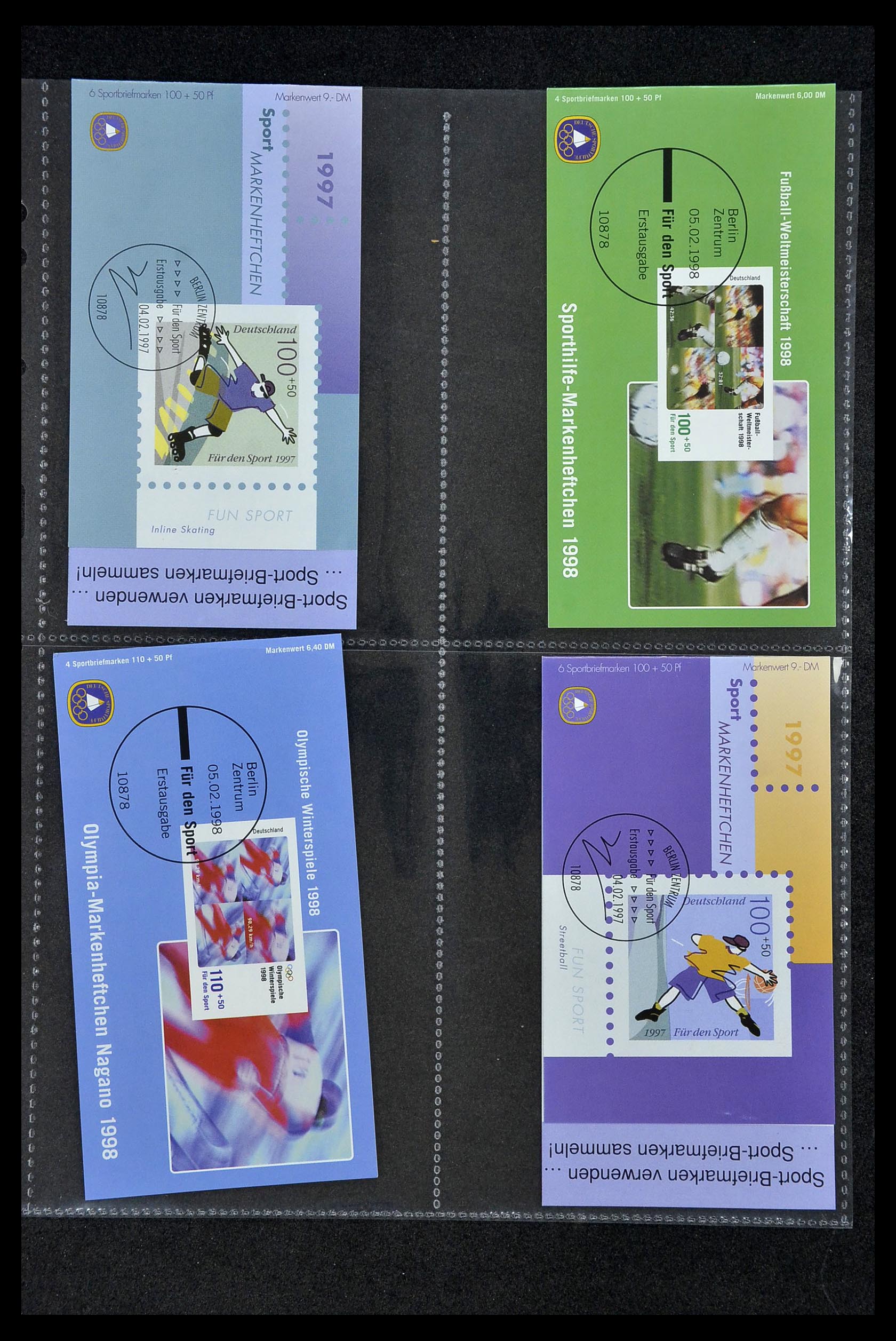 34317 022 - Postzegelverzameling 34317 Duitsland privé postzegelboekjes 1983-2000