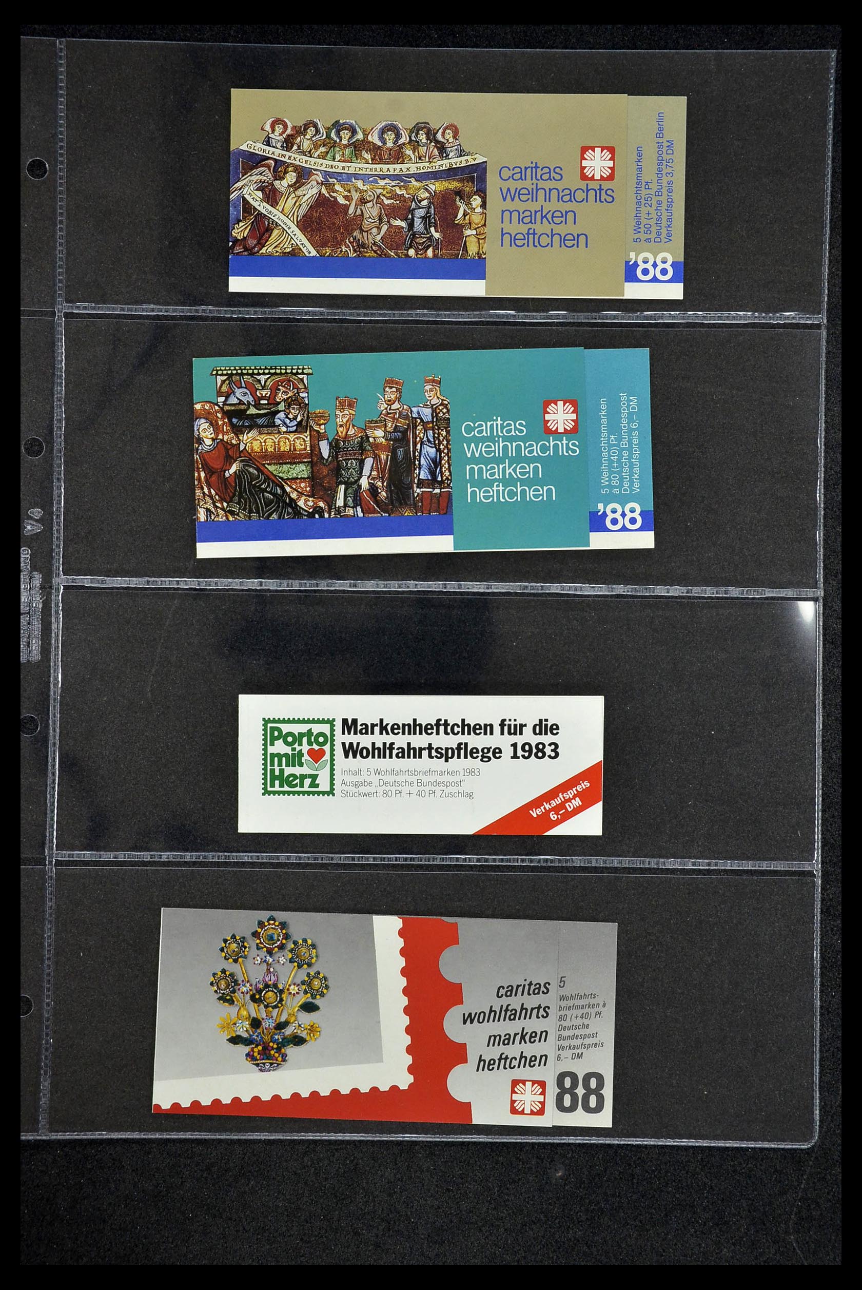 34317 027 - Postzegelverzameling 34317 Duitsland privé postzegelboekjes 1983-2000