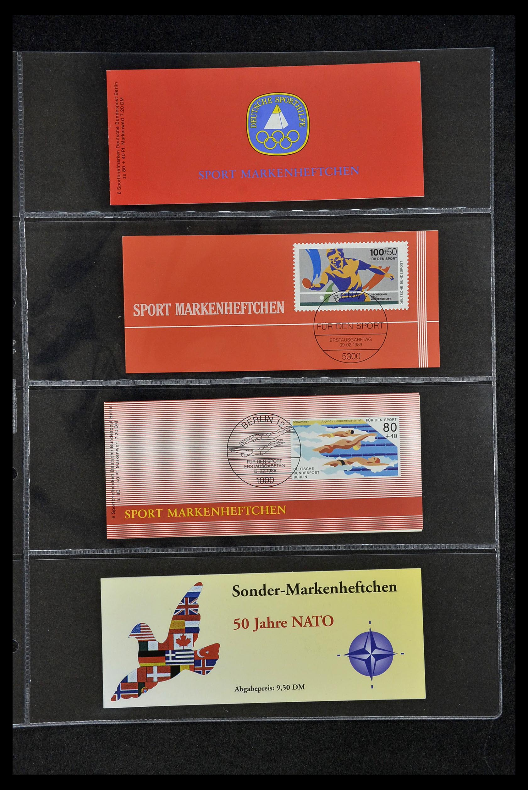 34317 028 - Postzegelverzameling 34317 Duitsland privé postzegelboekjes 1983-2000