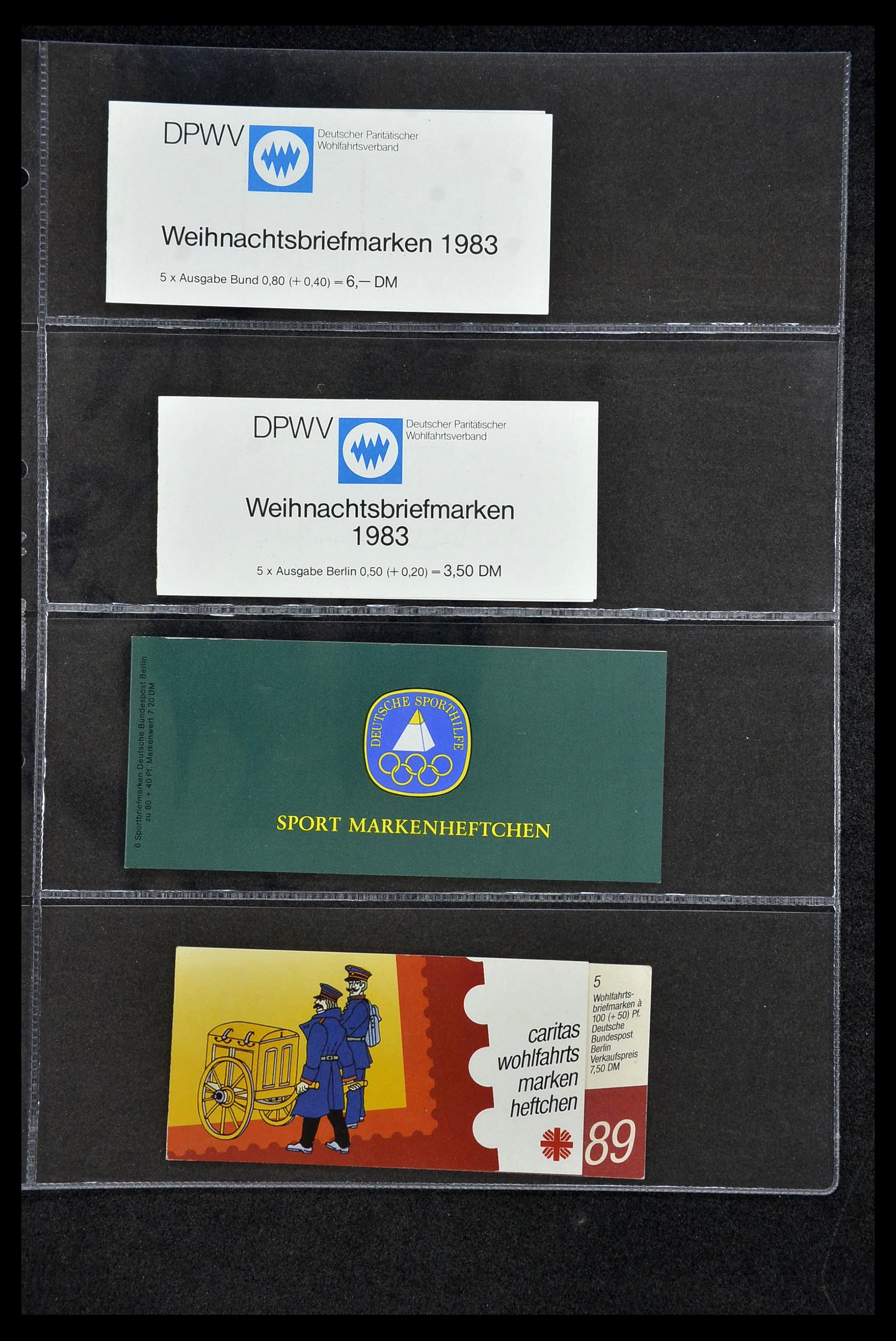 34317 036 - Postzegelverzameling 34317 Duitsland privé postzegelboekjes 1983-2000
