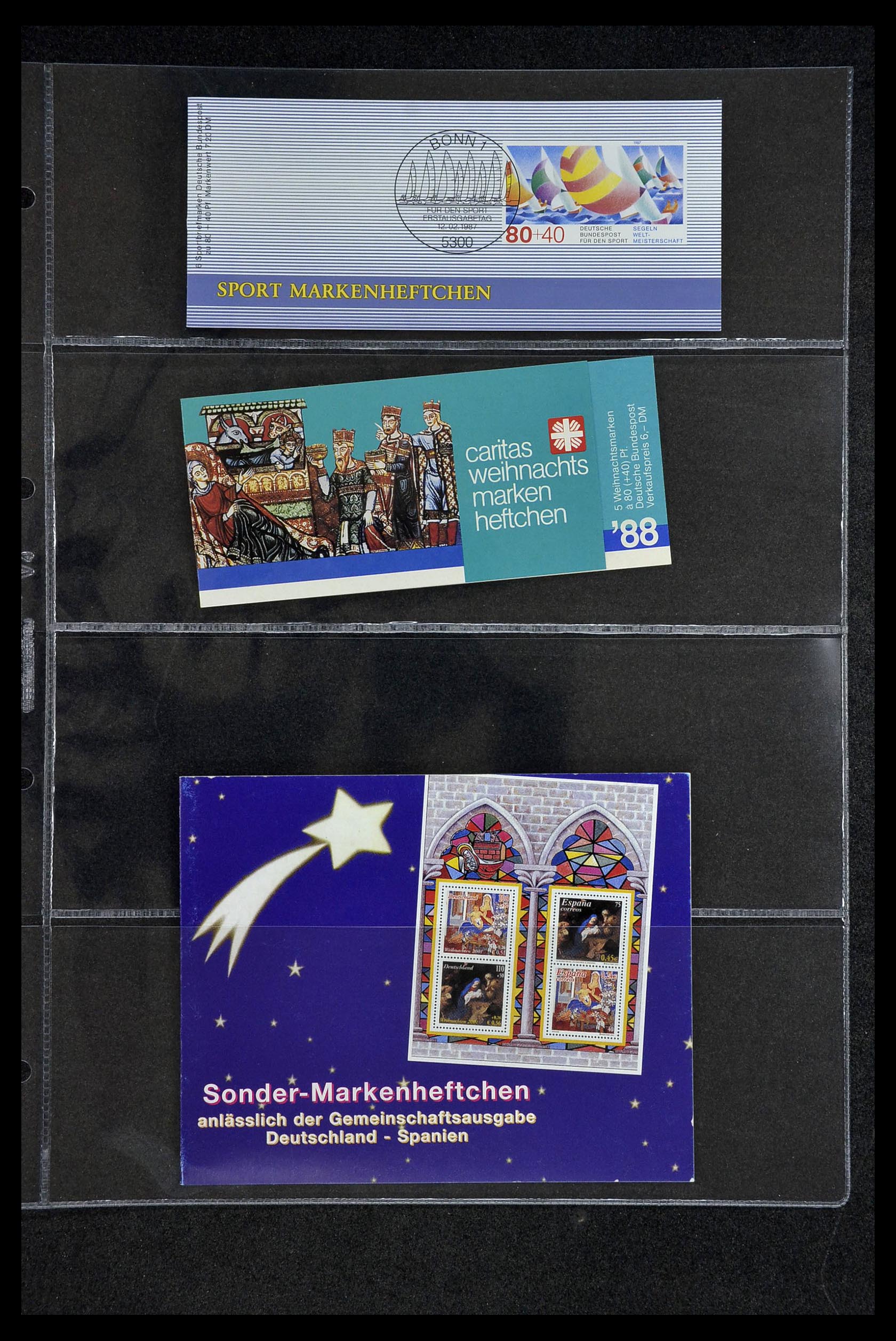 34317 037 - Postzegelverzameling 34317 Duitsland privé postzegelboekjes 1983-2000