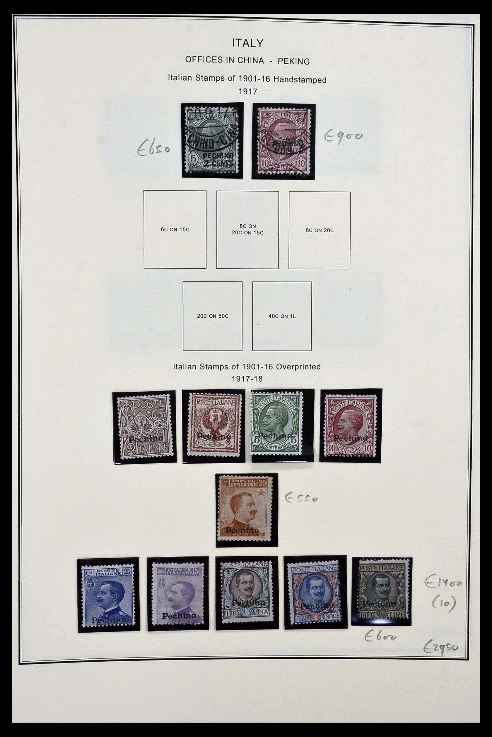34320 001 - Postzegelverzameling 34320 Italiaanse gebieden en koloniën 1874-1941.