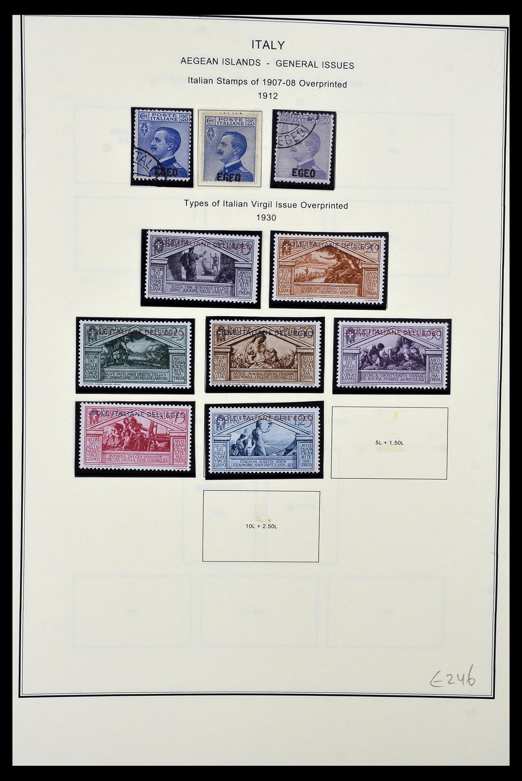 34320 007 - Postzegelverzameling 34320 Italiaanse gebieden en koloniën 1874-1941.