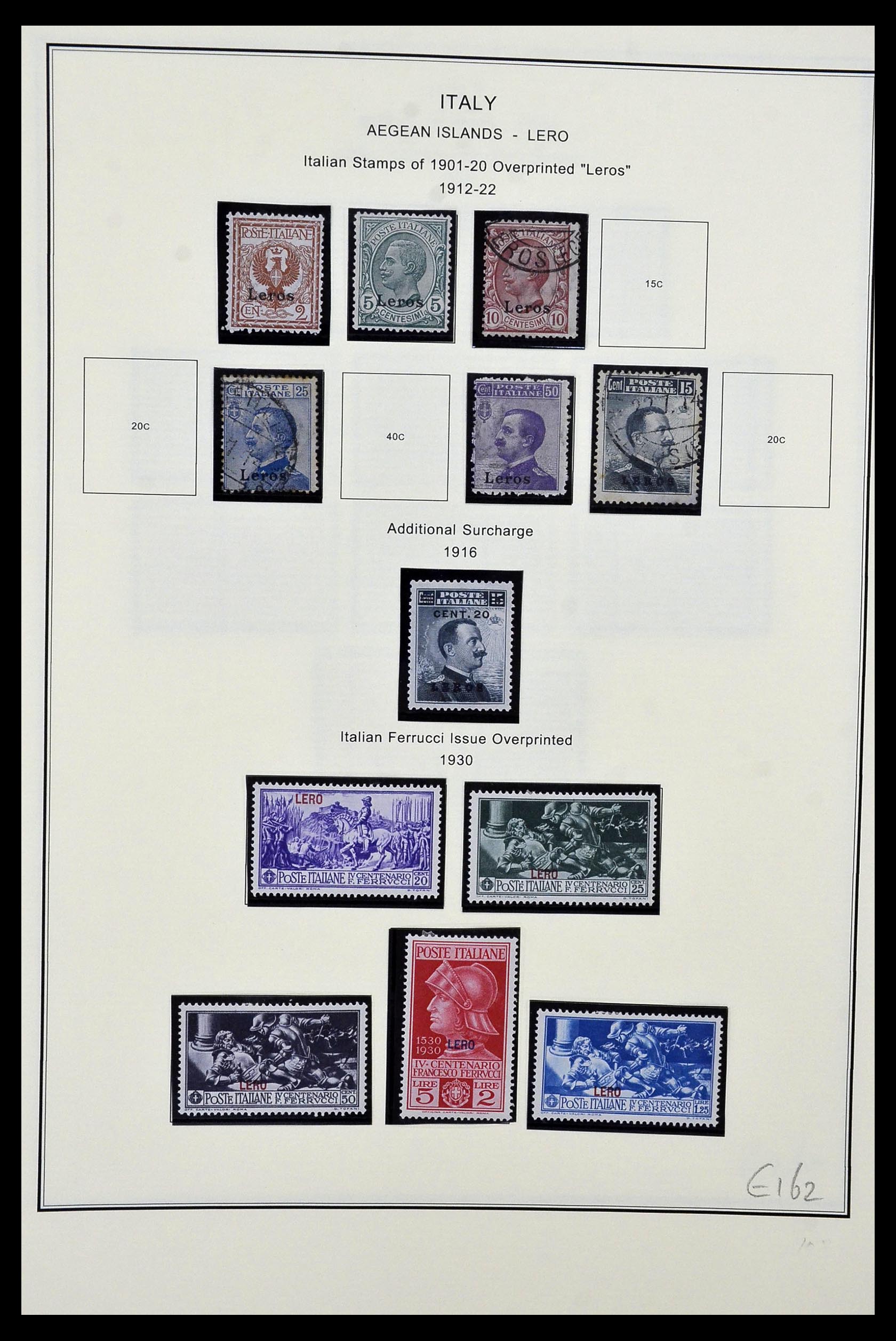 34320 017 - Postzegelverzameling 34320 Italiaanse gebieden en koloniën 1874-1941.