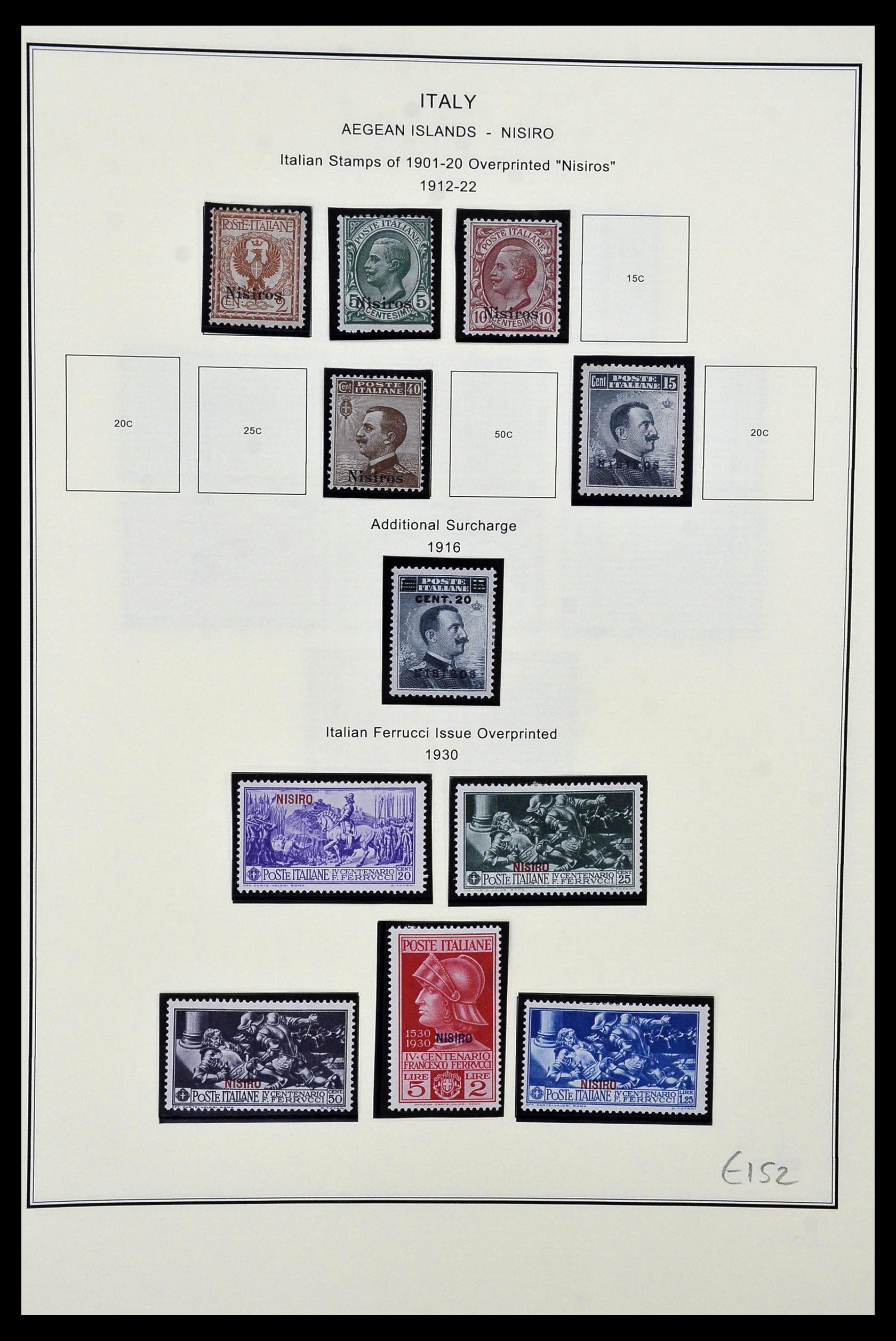 34320 021 - Postzegelverzameling 34320 Italiaanse gebieden en koloniën 1874-1941.