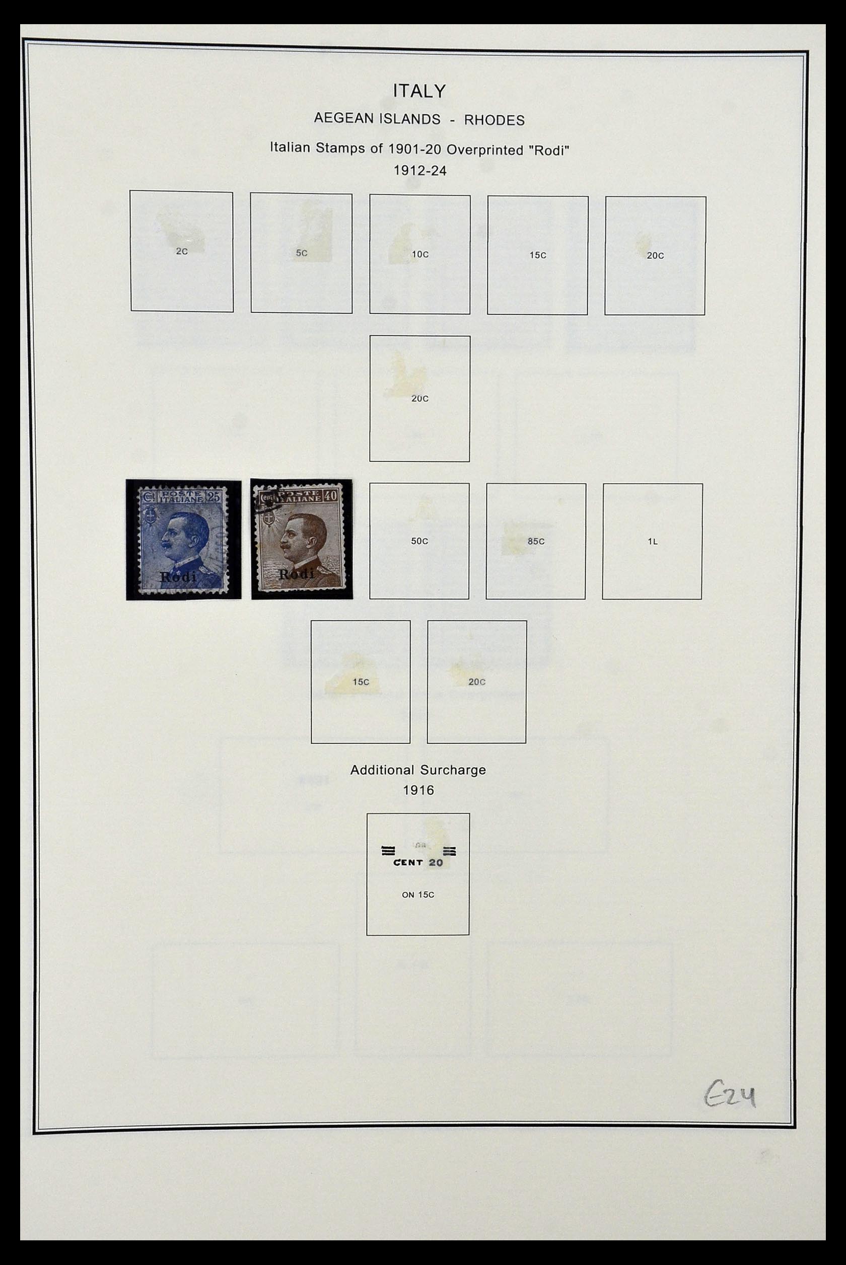 34320 027 - Postzegelverzameling 34320 Italiaanse gebieden en koloniën 1874-1941.