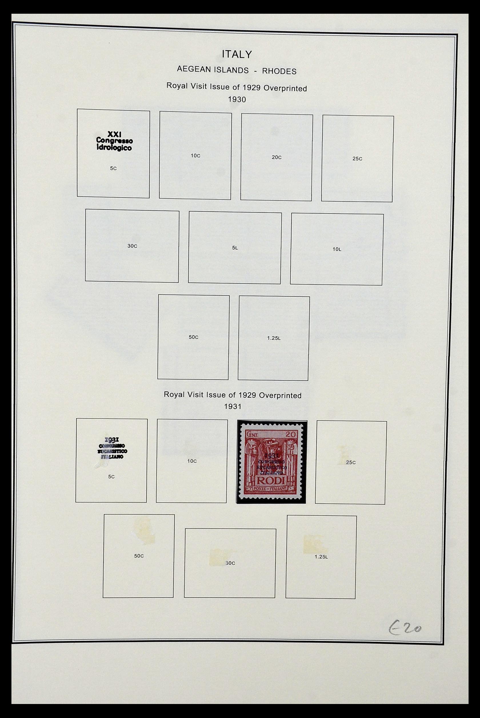 34320 029 - Postzegelverzameling 34320 Italiaanse gebieden en koloniën 1874-1941.