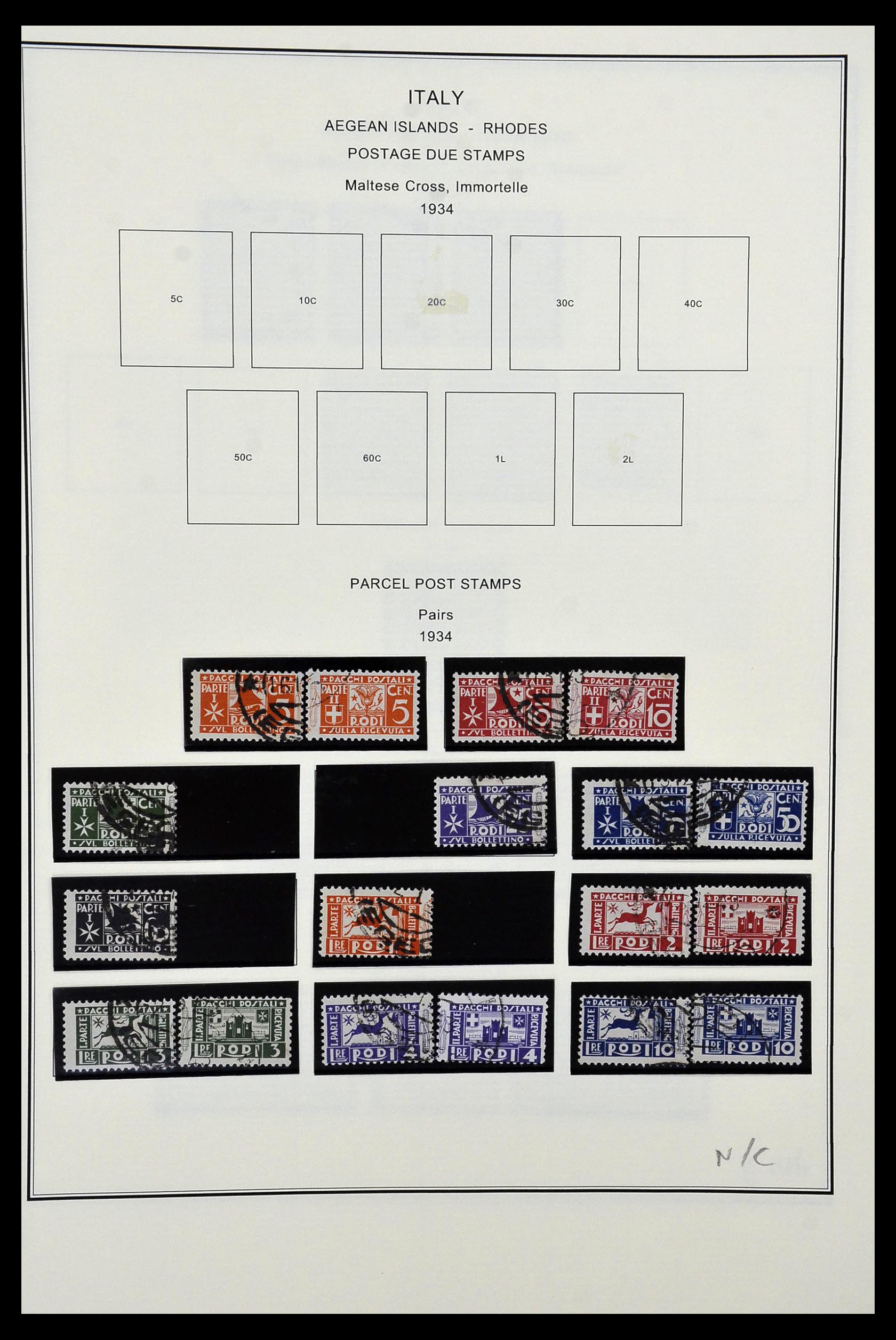 34320 031 - Postzegelverzameling 34320 Italiaanse gebieden en koloniën 1874-1941.