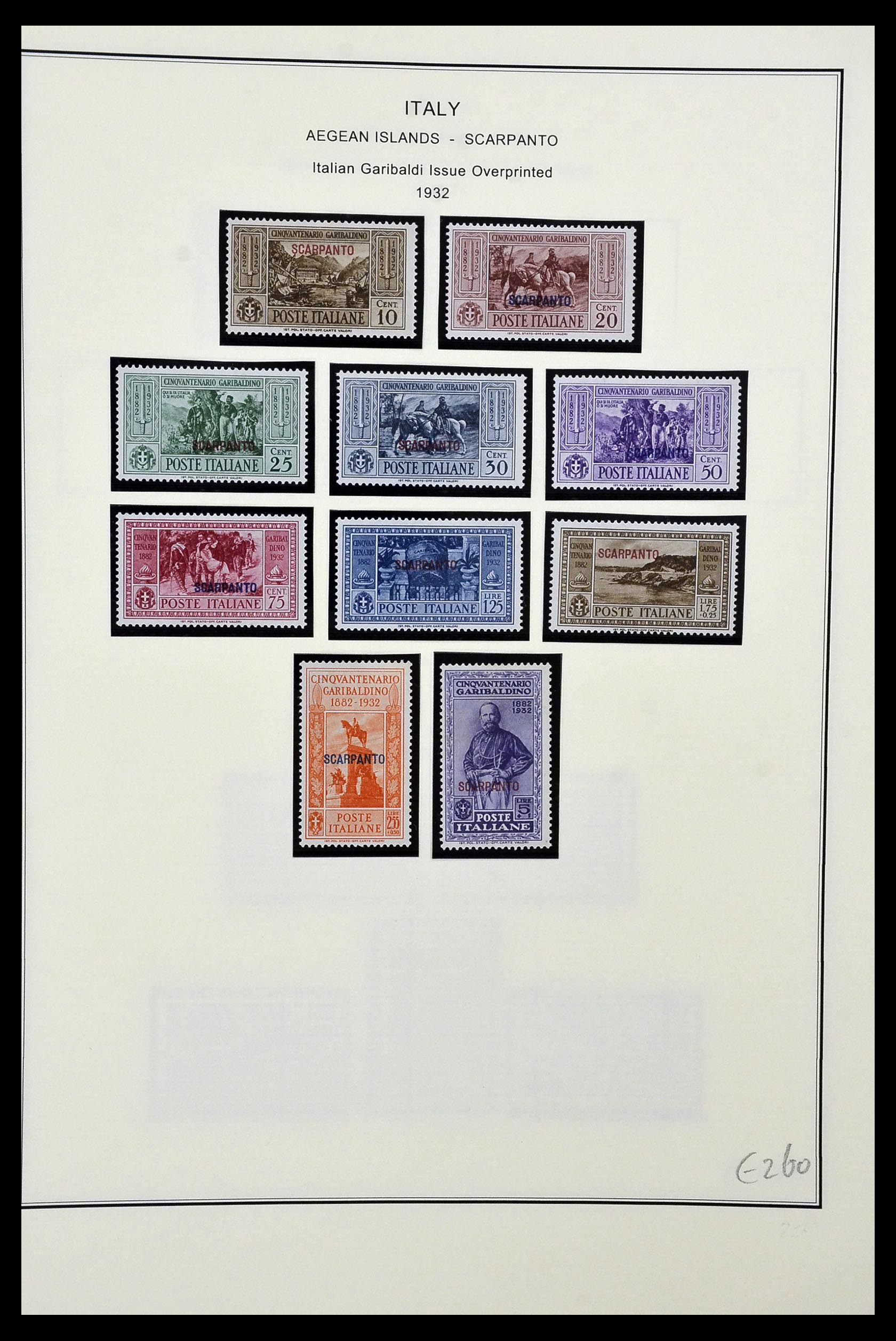 34320 033 - Postzegelverzameling 34320 Italiaanse gebieden en koloniën 1874-1941.