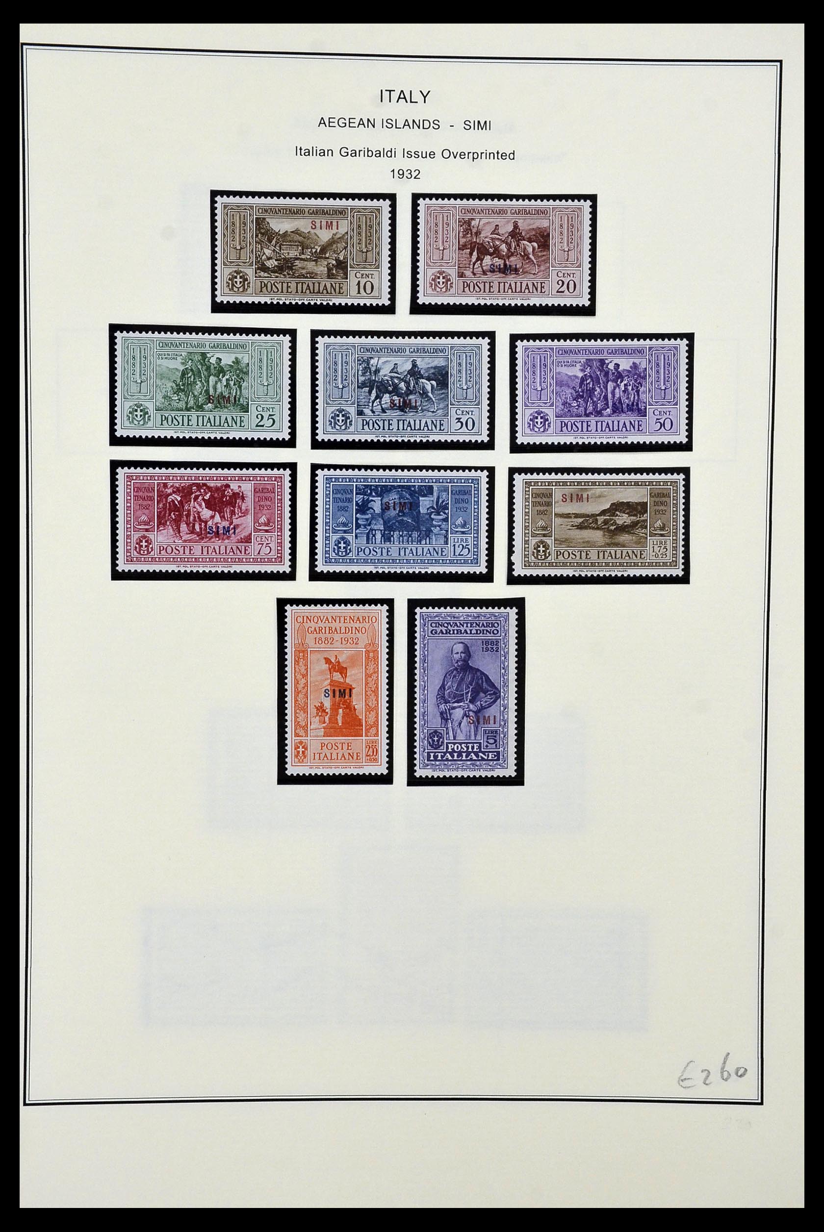 34320 035 - Postzegelverzameling 34320 Italiaanse gebieden en koloniën 1874-1941.