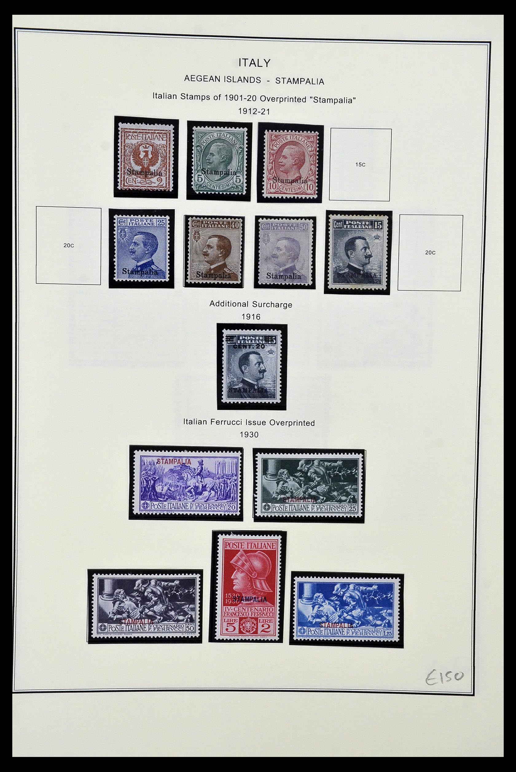 34320 036 - Postzegelverzameling 34320 Italiaanse gebieden en koloniën 1874-1941.