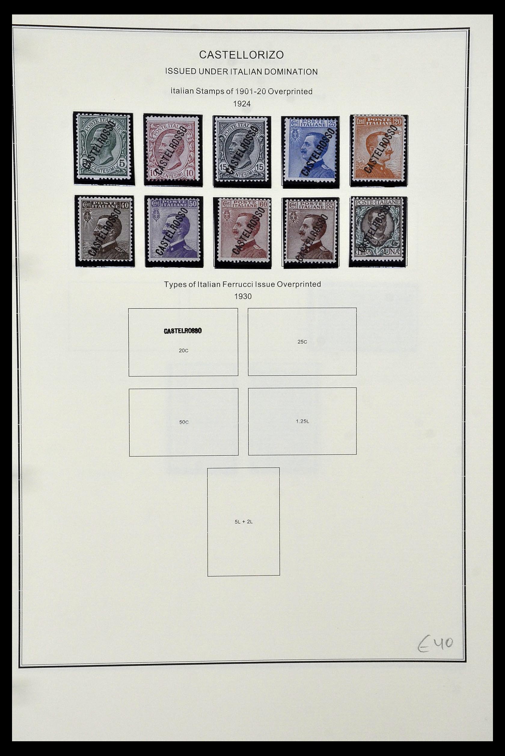 34320 058 - Postzegelverzameling 34320 Italiaanse gebieden en koloniën 1874-1941.