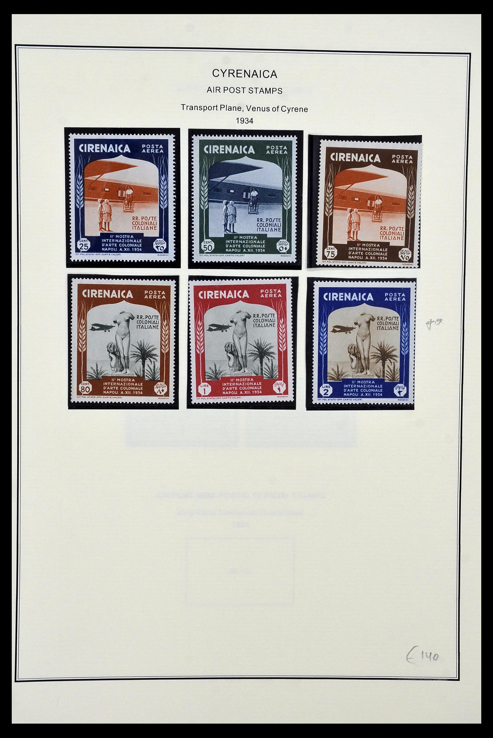 34320 077 - Postzegelverzameling 34320 Italiaanse gebieden en koloniën 1874-1941.