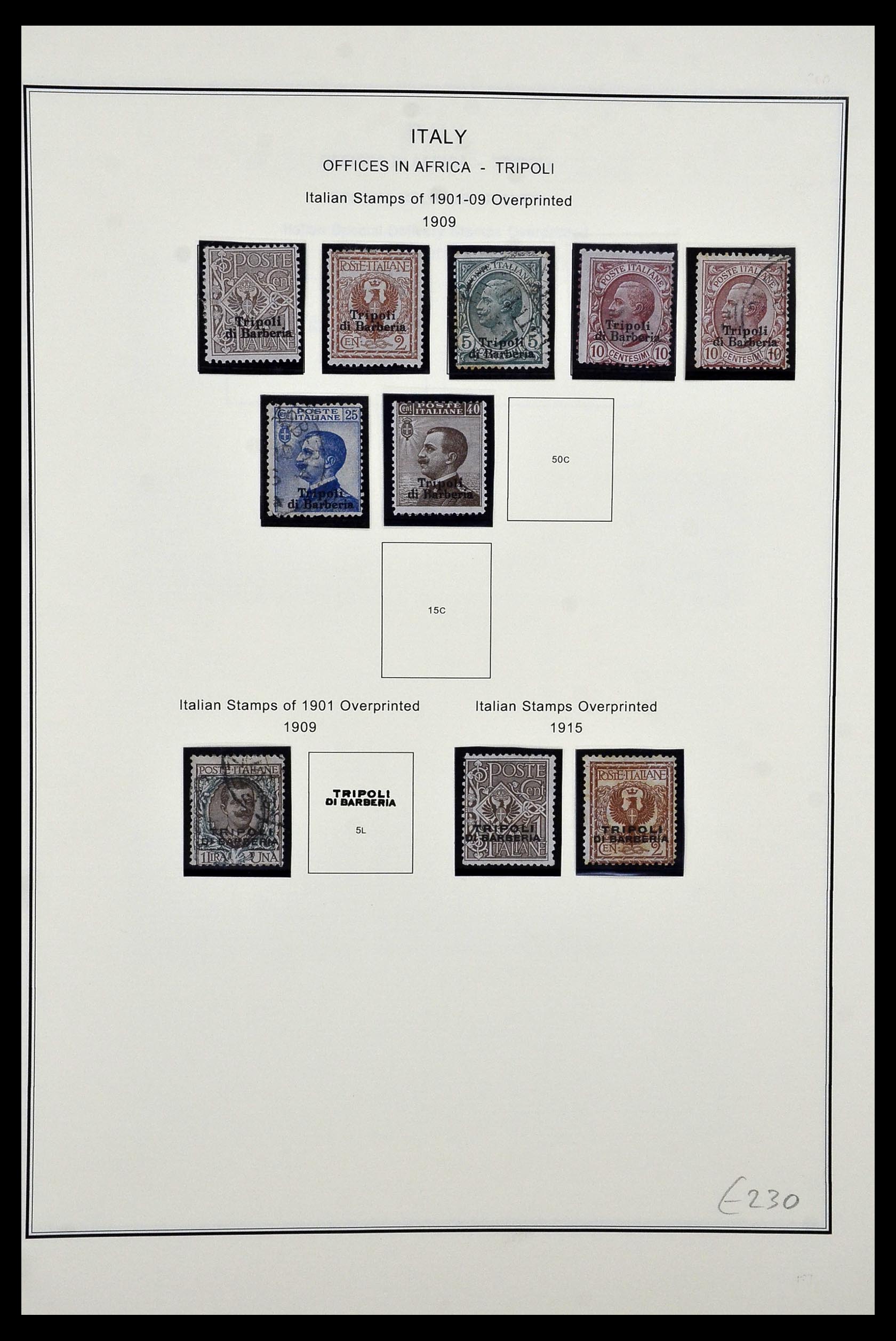 34320 083 - Postzegelverzameling 34320 Italiaanse gebieden en koloniën 1874-1941.