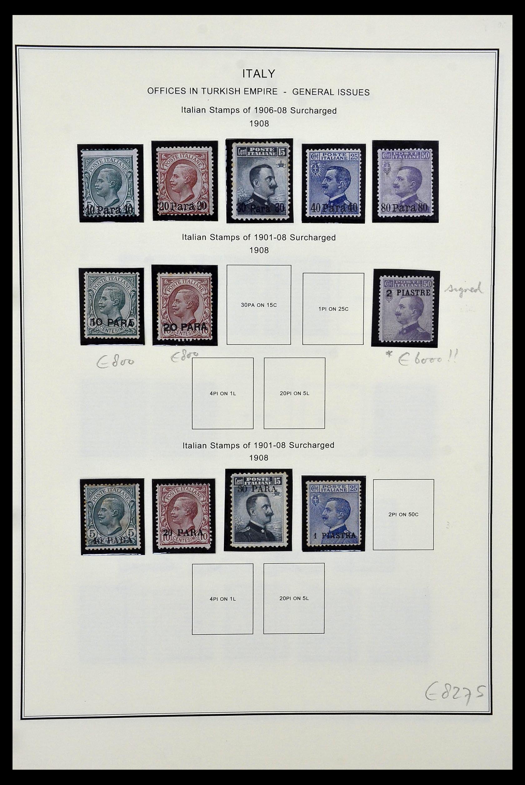 34320 084 - Postzegelverzameling 34320 Italiaanse gebieden en koloniën 1874-1941.