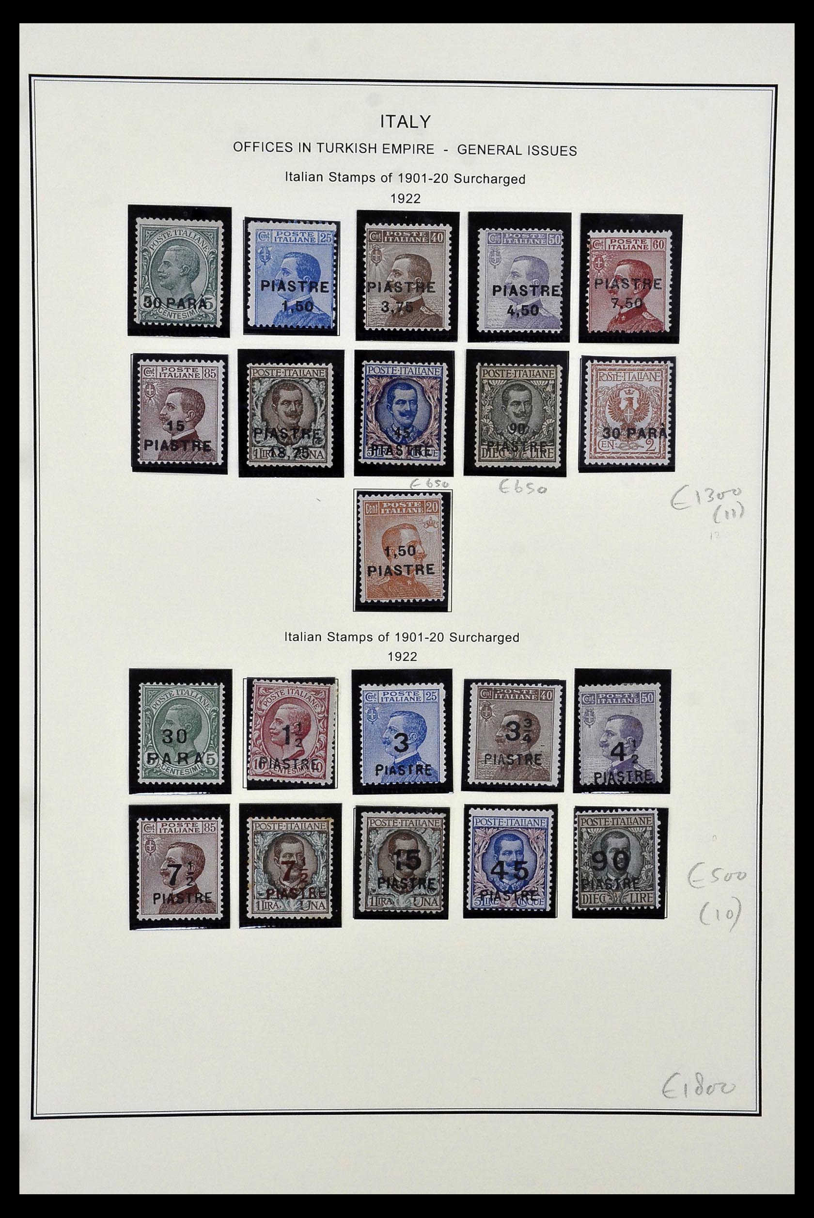 34320 086 - Postzegelverzameling 34320 Italiaanse gebieden en koloniën 1874-1941.