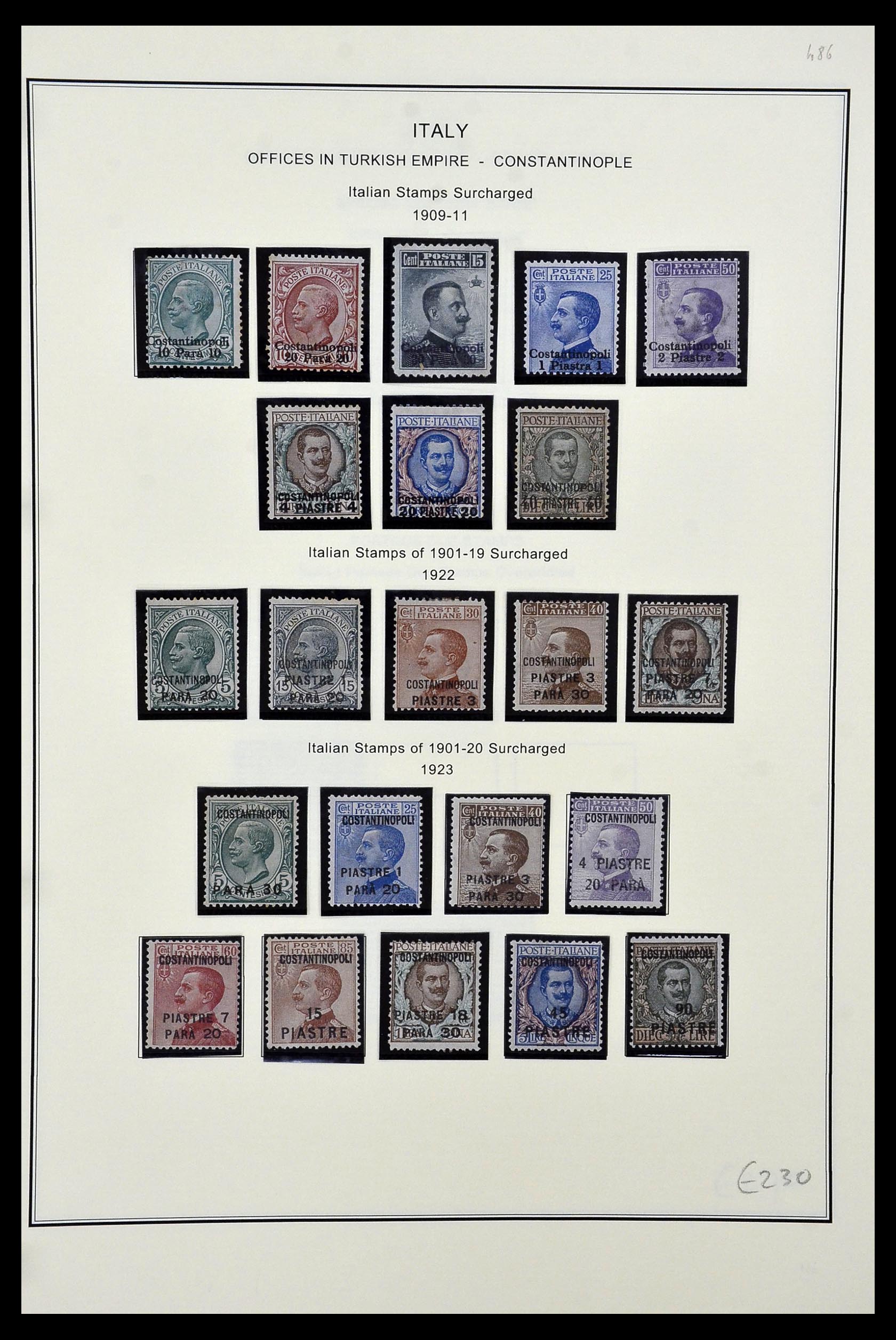 34320 090 - Postzegelverzameling 34320 Italiaanse gebieden en koloniën 1874-1941.