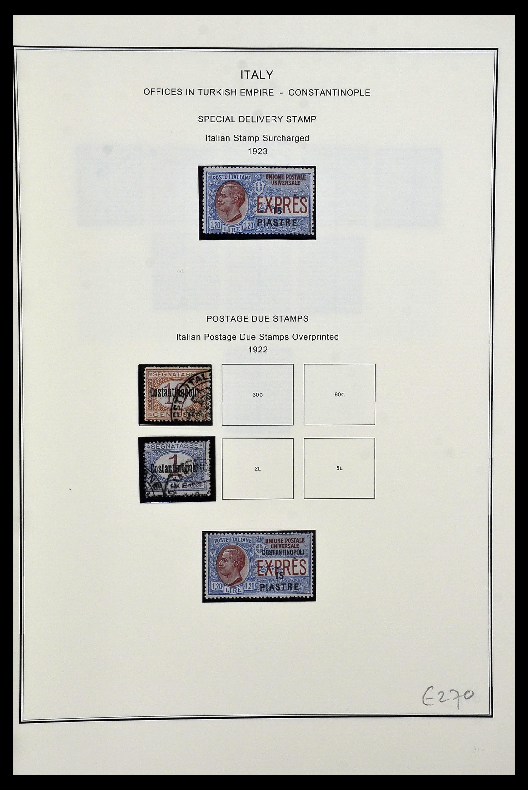 34320 091 - Postzegelverzameling 34320 Italiaanse gebieden en koloniën 1874-1941.