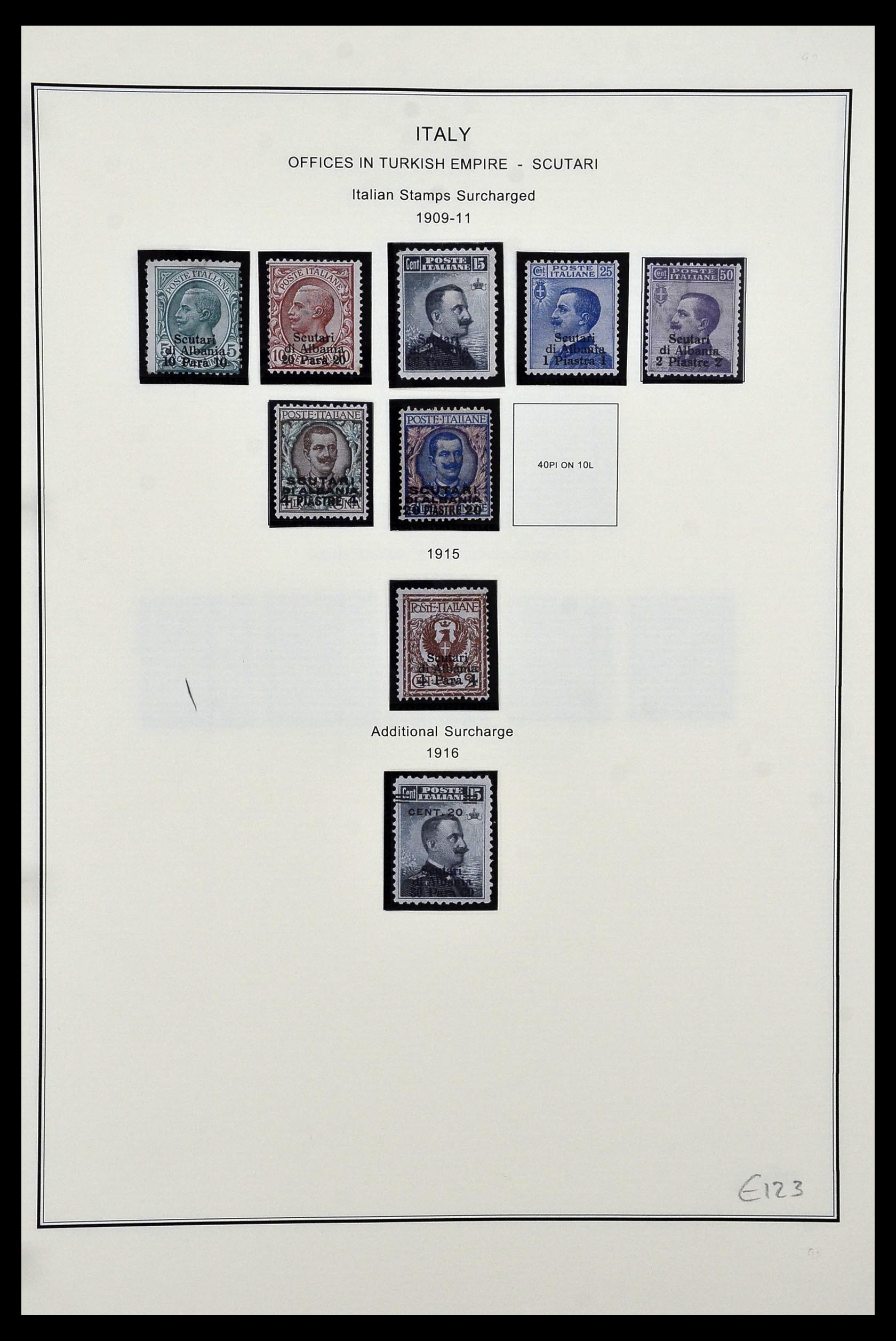 34320 096 - Postzegelverzameling 34320 Italiaanse gebieden en koloniën 1874-1941.