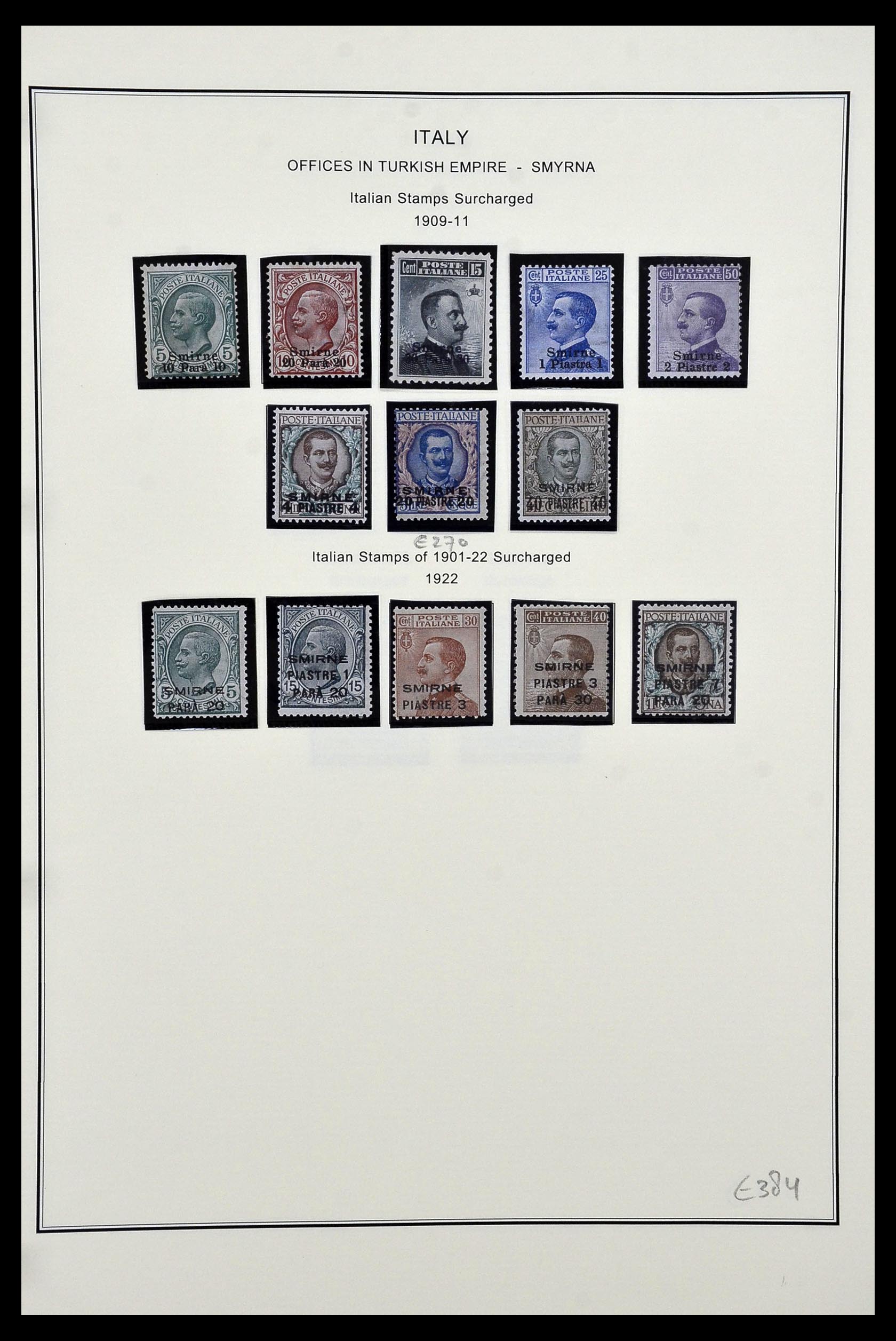 34320 097 - Postzegelverzameling 34320 Italiaanse gebieden en koloniën 1874-1941.