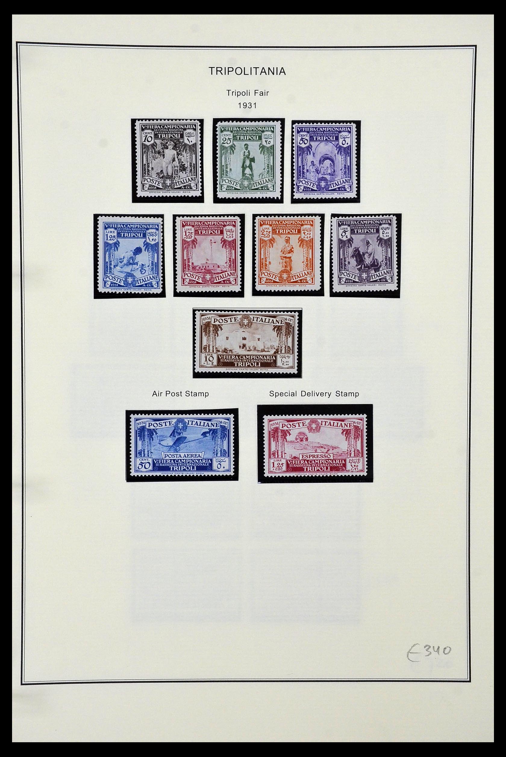 34320 143 - Postzegelverzameling 34320 Italiaanse gebieden en koloniën 1874-1941.