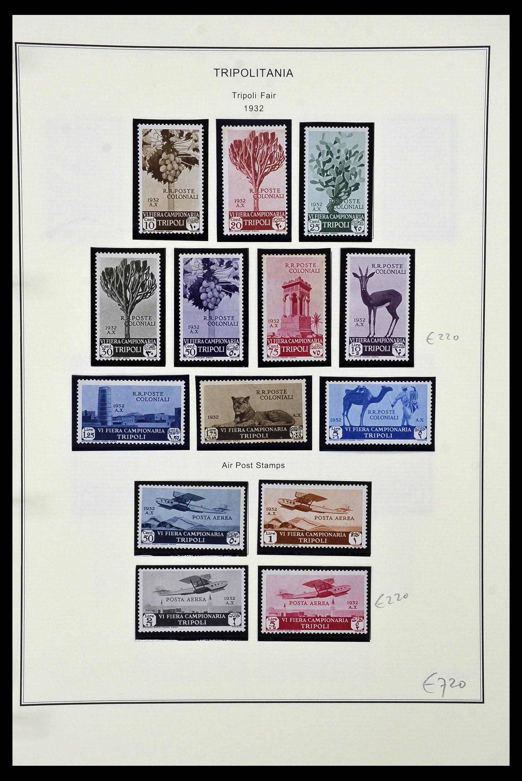 34320 144 - Postzegelverzameling 34320 Italiaanse gebieden en koloniën 1874-1941.