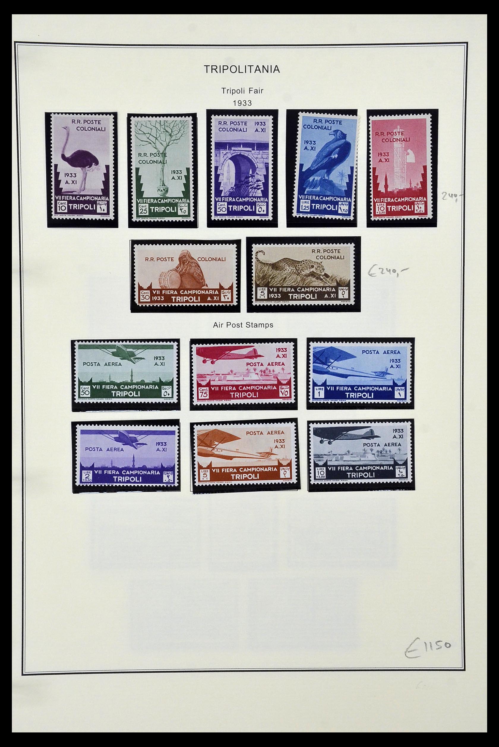 34320 145 - Postzegelverzameling 34320 Italiaanse gebieden en koloniën 1874-1941.