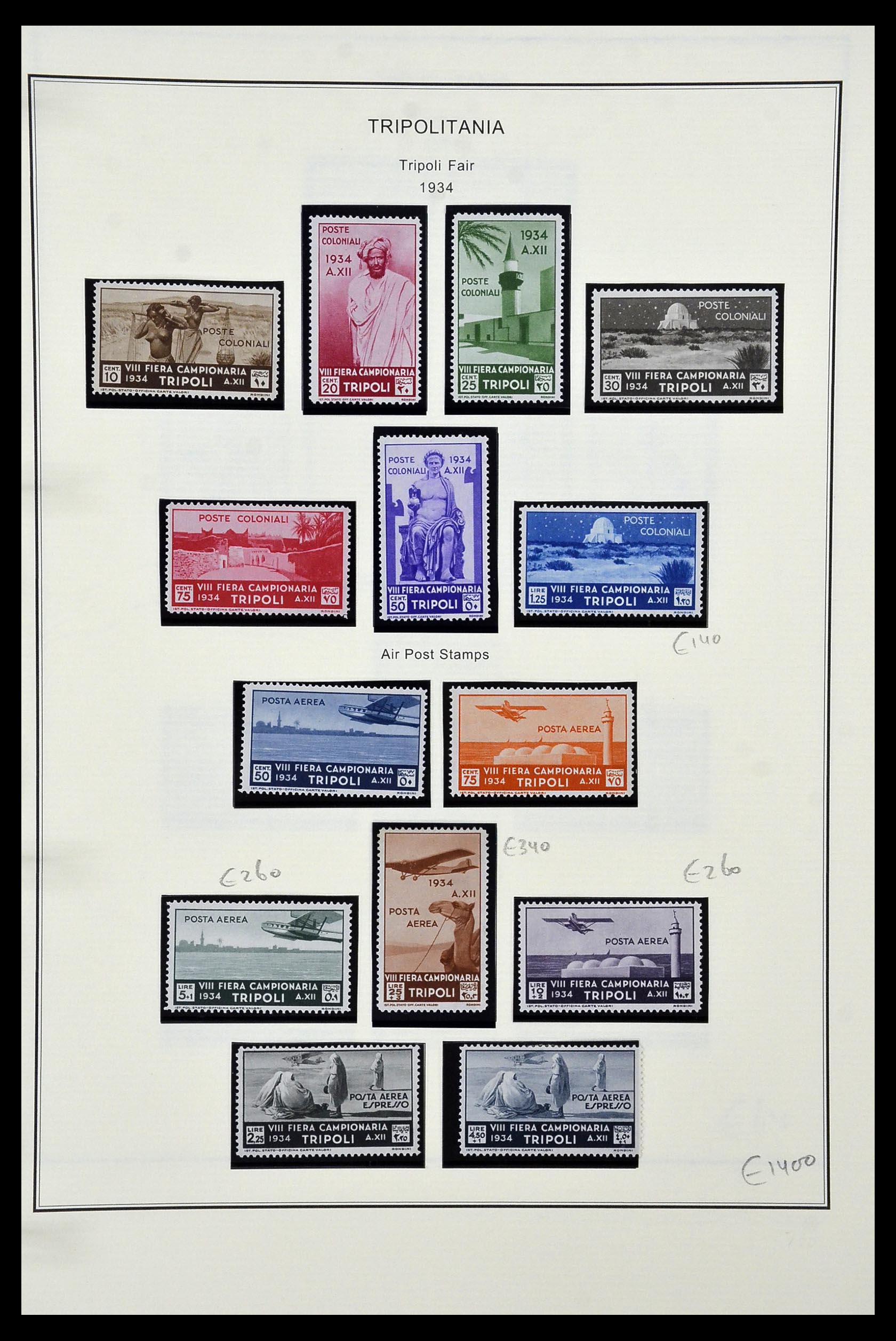 34320 146 - Postzegelverzameling 34320 Italiaanse gebieden en koloniën 1874-1941.