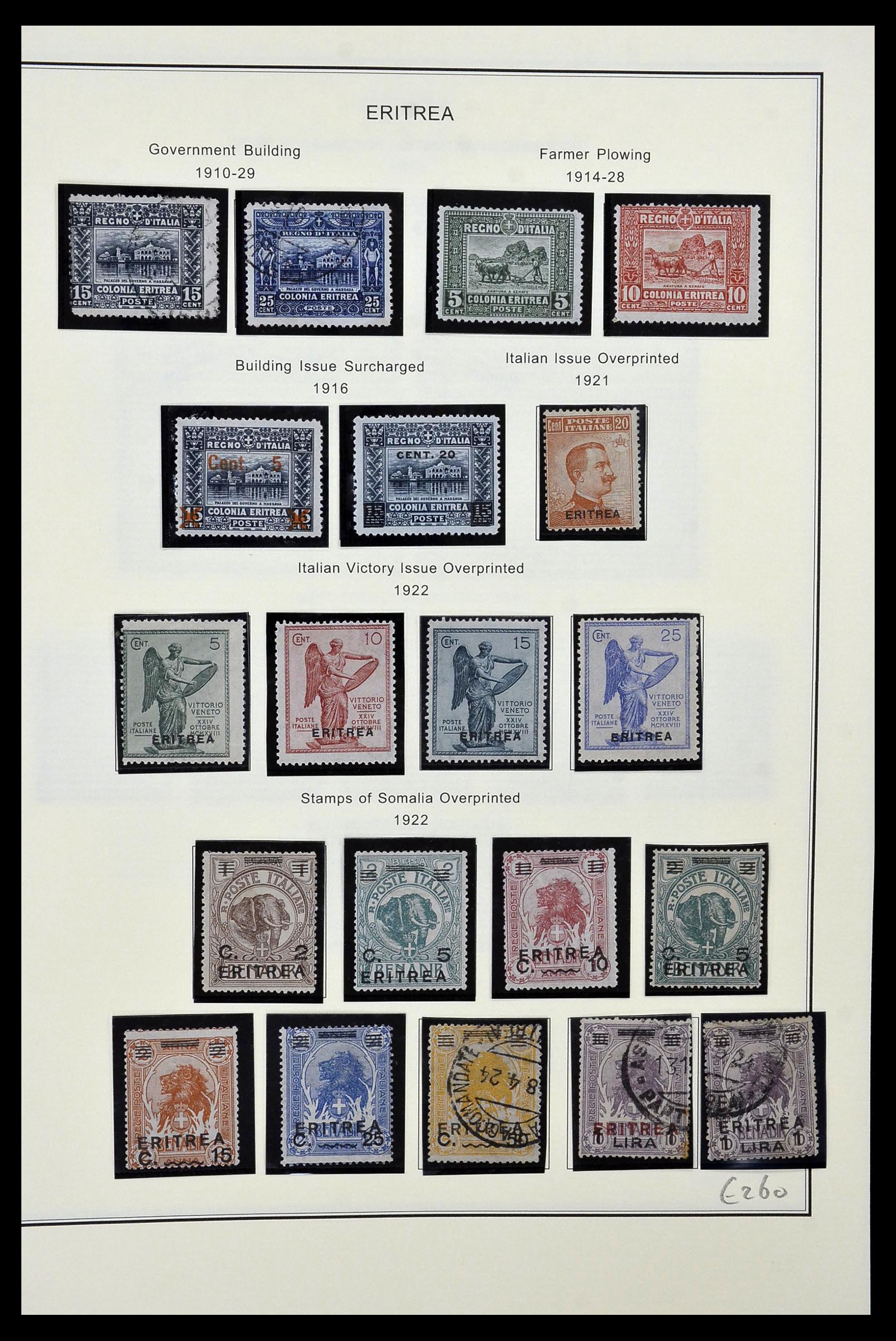 34320 151 - Postzegelverzameling 34320 Italiaanse gebieden en koloniën 1874-1941.