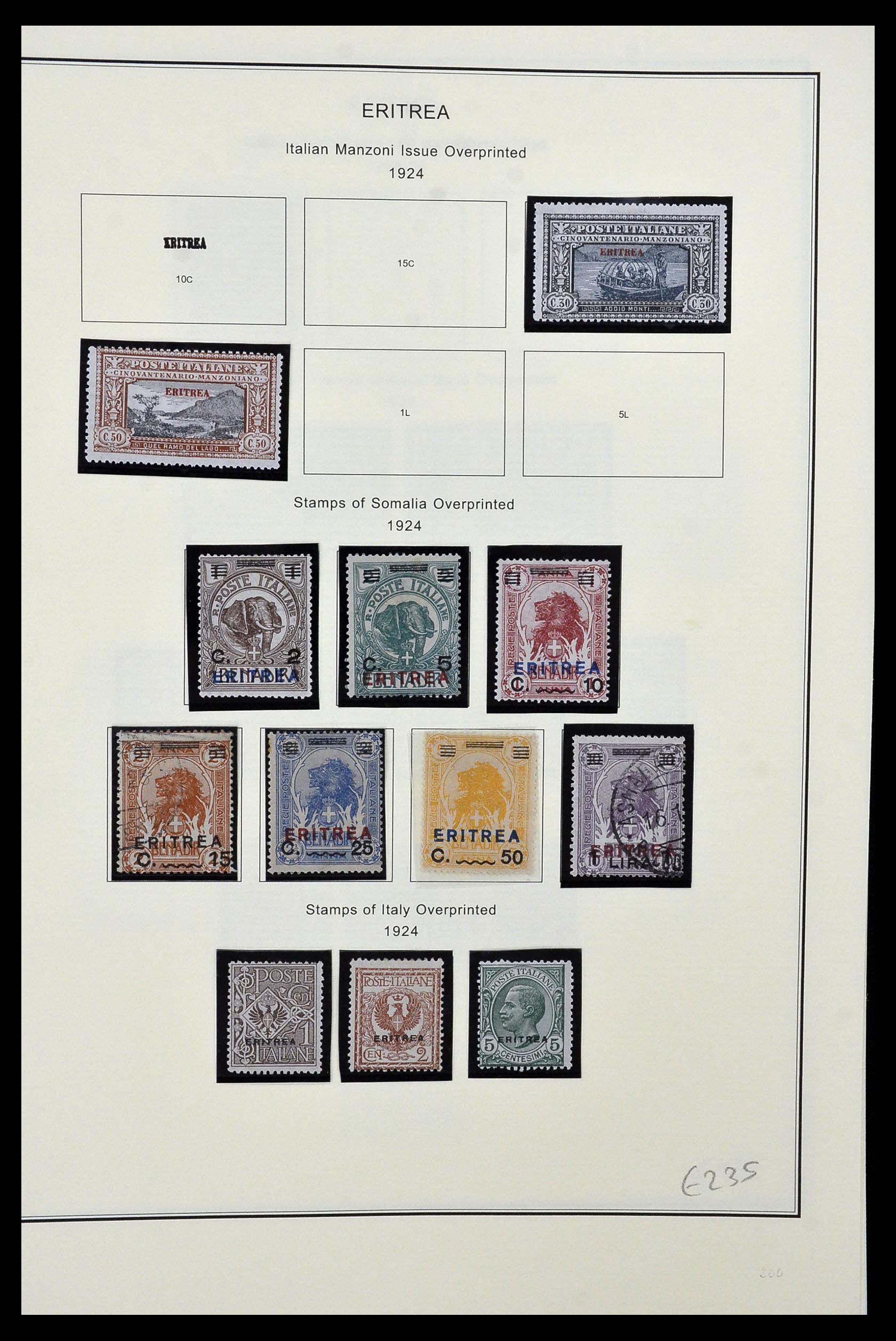 34320 153 - Postzegelverzameling 34320 Italiaanse gebieden en koloniën 1874-1941.