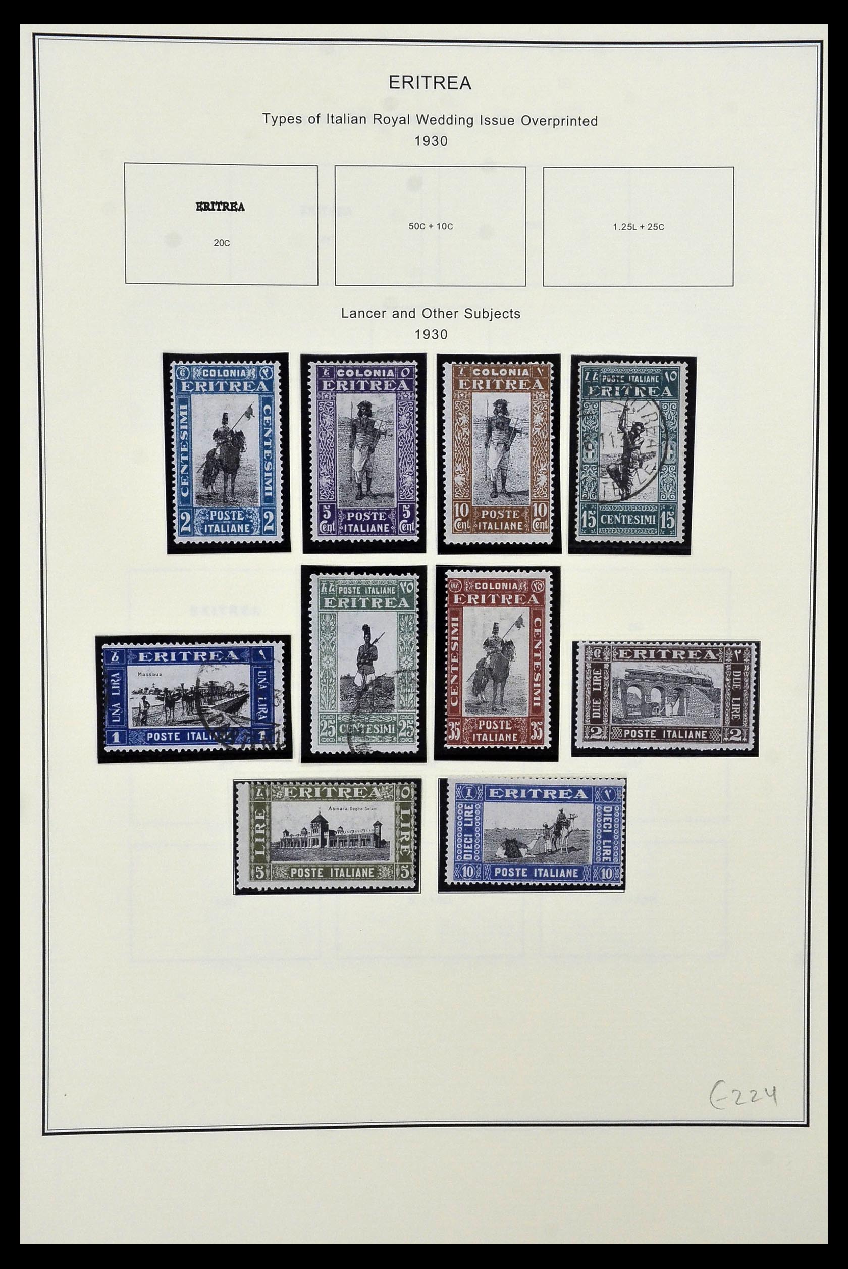34320 156 - Postzegelverzameling 34320 Italiaanse gebieden en koloniën 1874-1941.