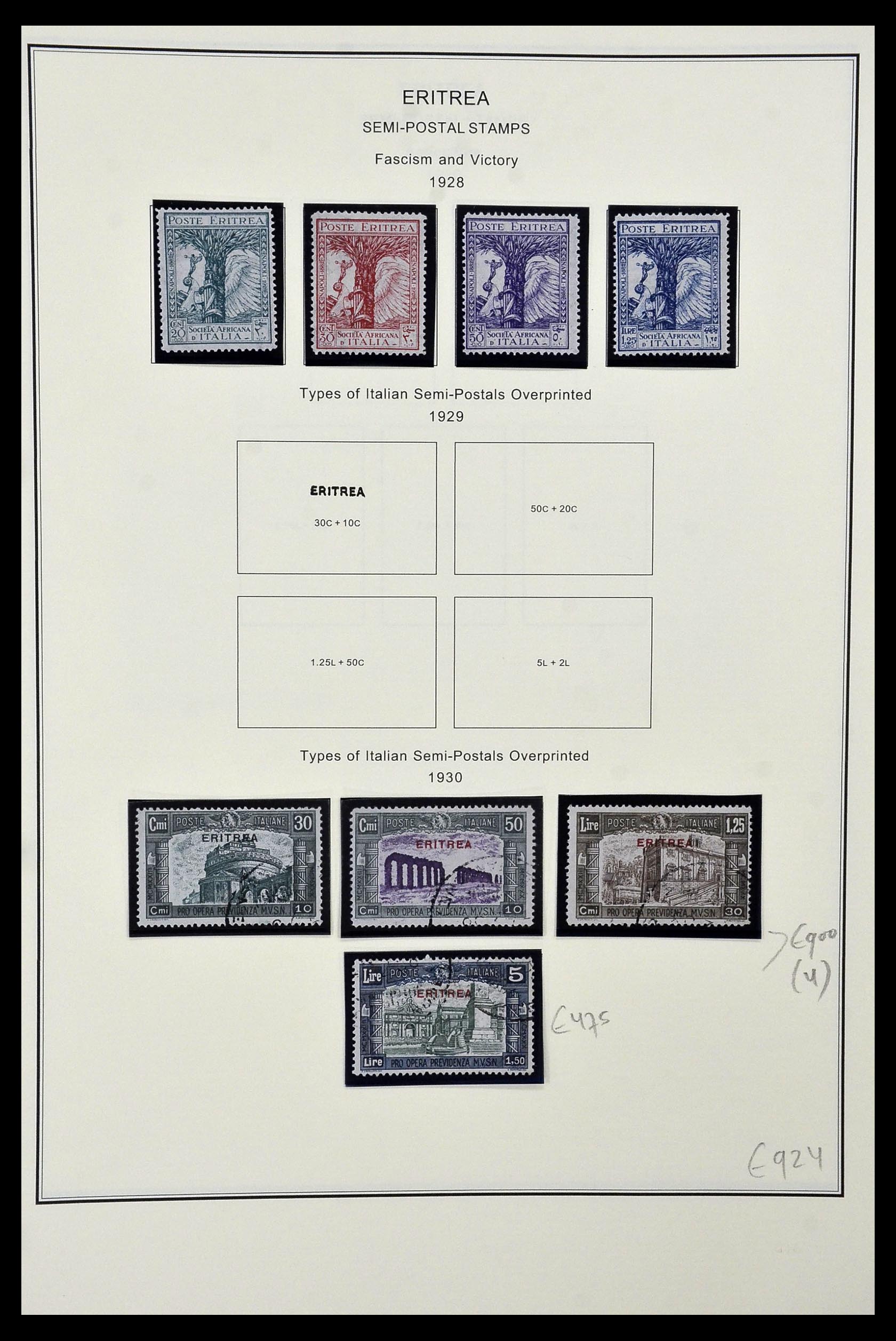 34320 161 - Postzegelverzameling 34320 Italiaanse gebieden en koloniën 1874-1941.