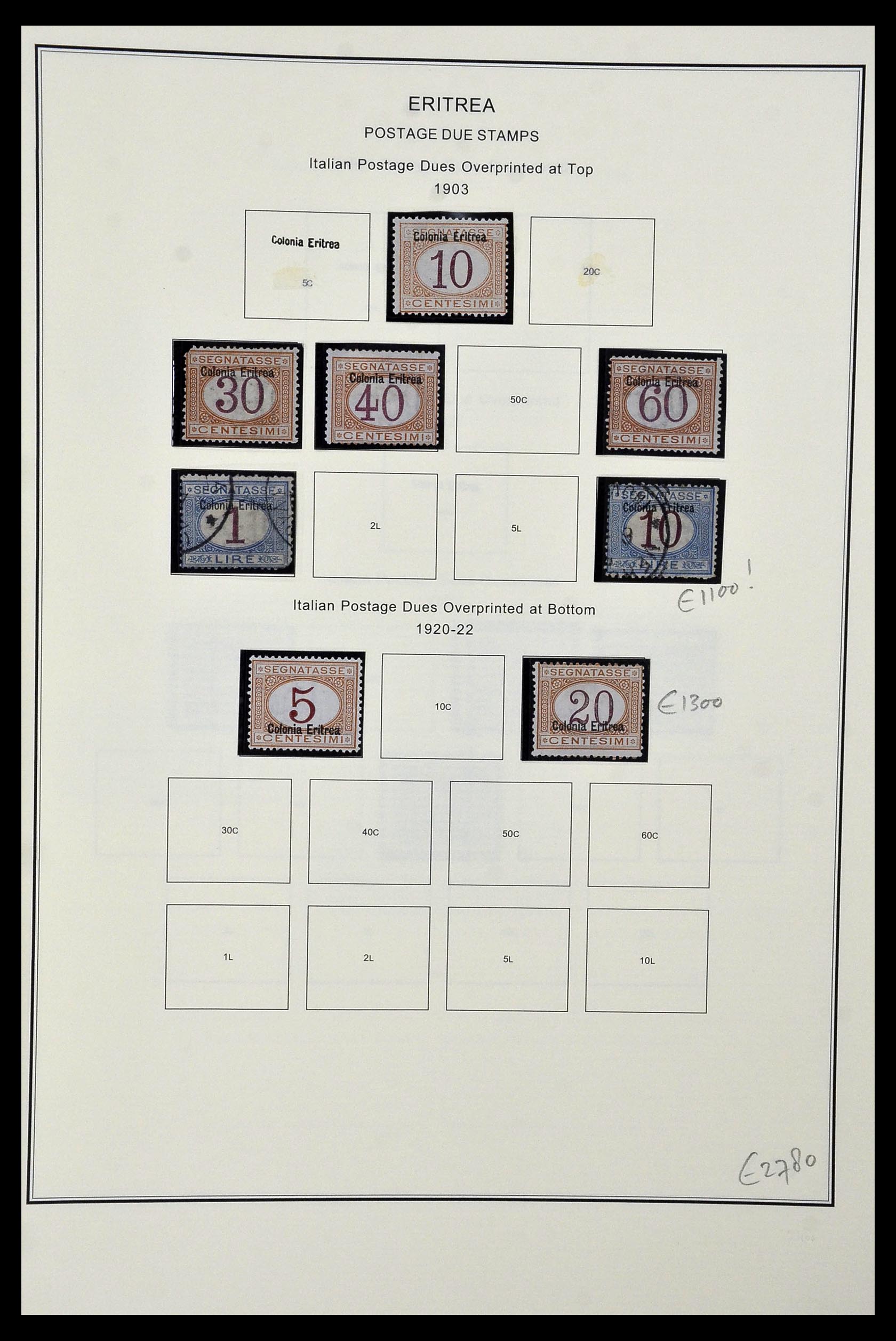 34320 167 - Stamp collection 34320 Italian territories and colonies 1874-1941.