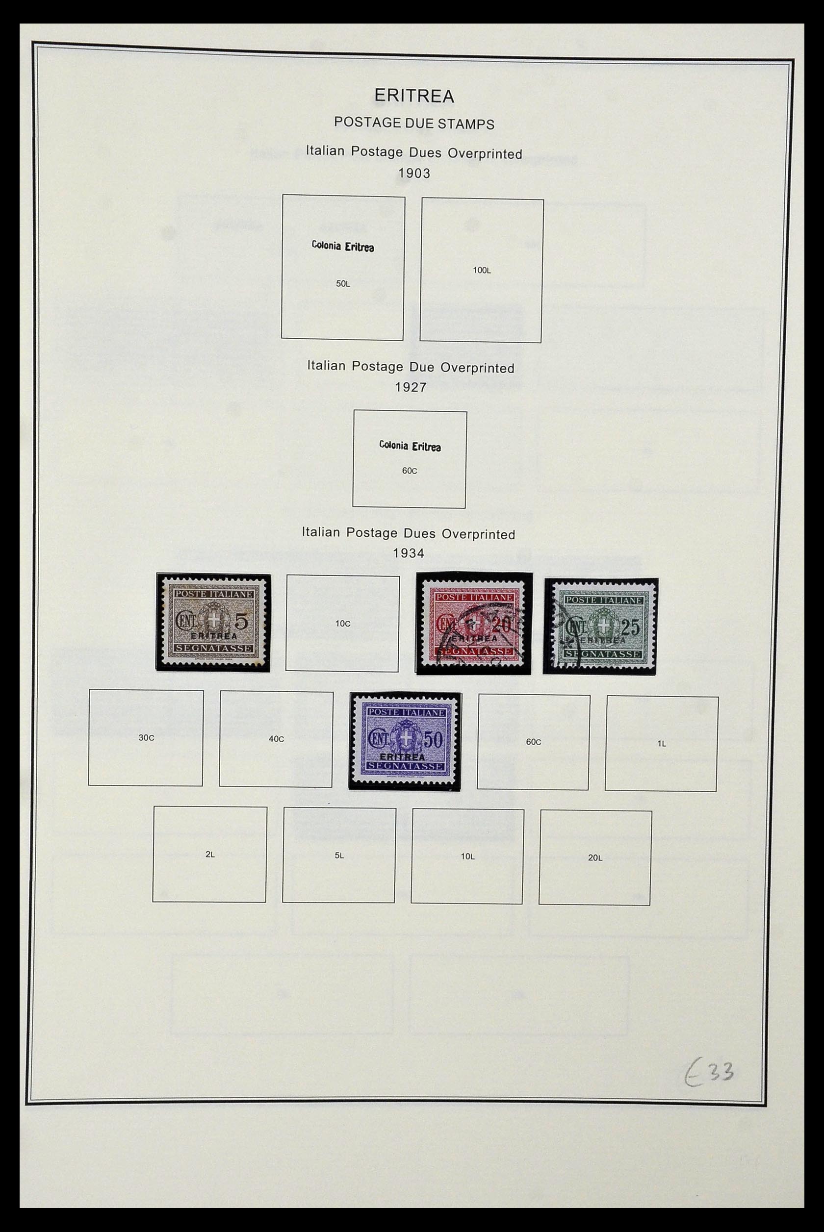 34320 168 - Postzegelverzameling 34320 Italiaanse gebieden en koloniën 1874-1941.