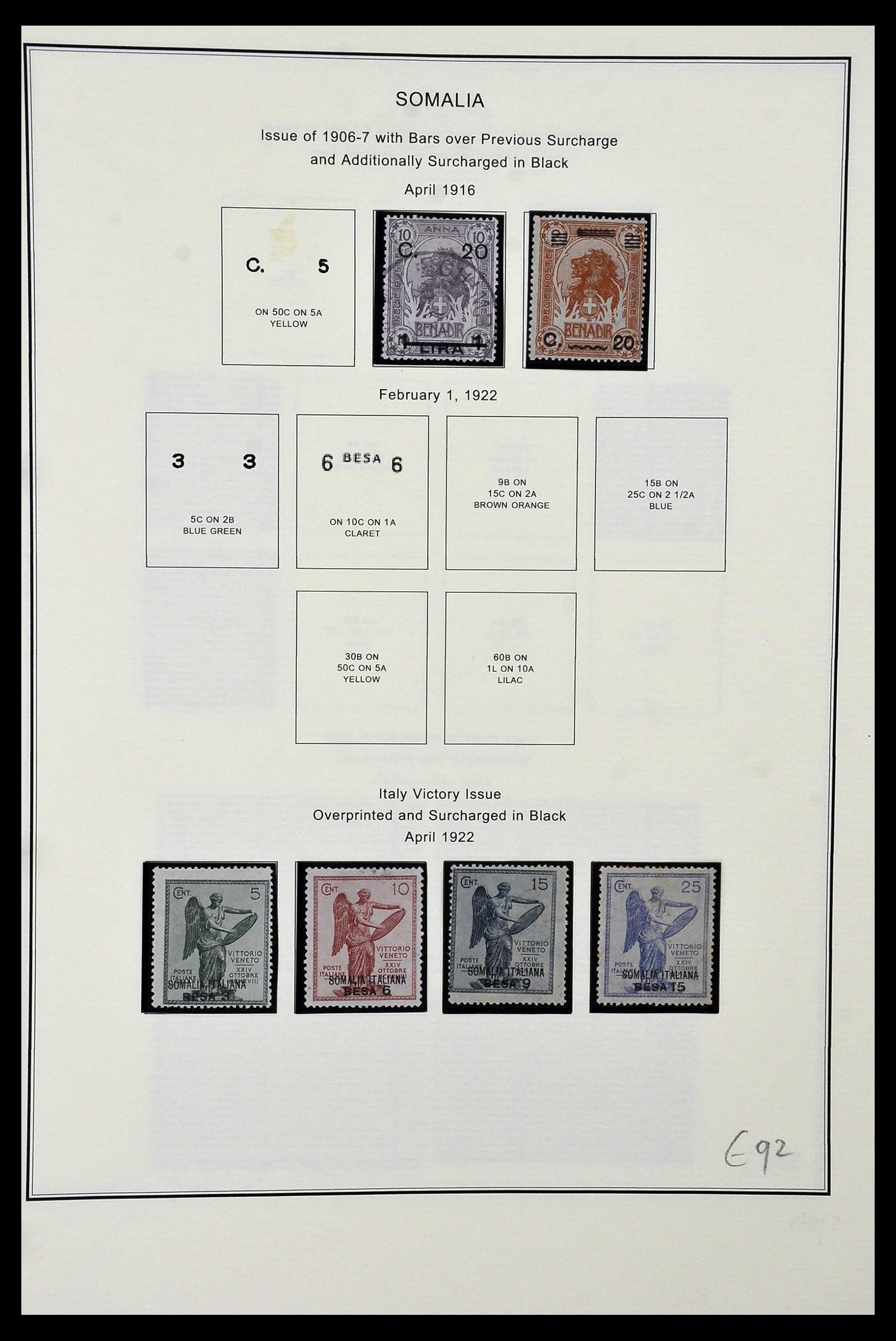 34320 172 - Postzegelverzameling 34320 Italiaanse gebieden en koloniën 1874-1941.