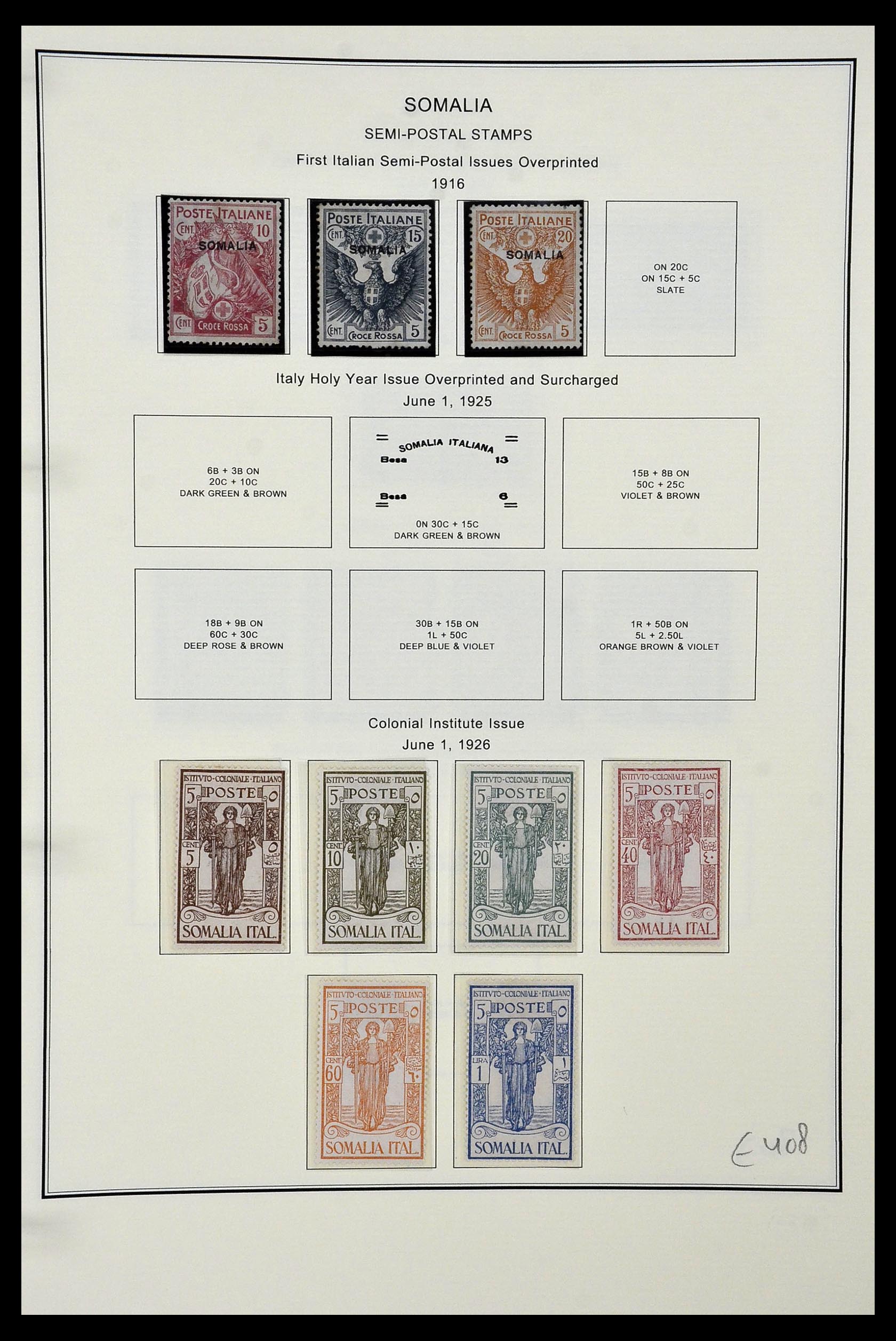 34320 184 - Postzegelverzameling 34320 Italiaanse gebieden en koloniën 1874-1941.